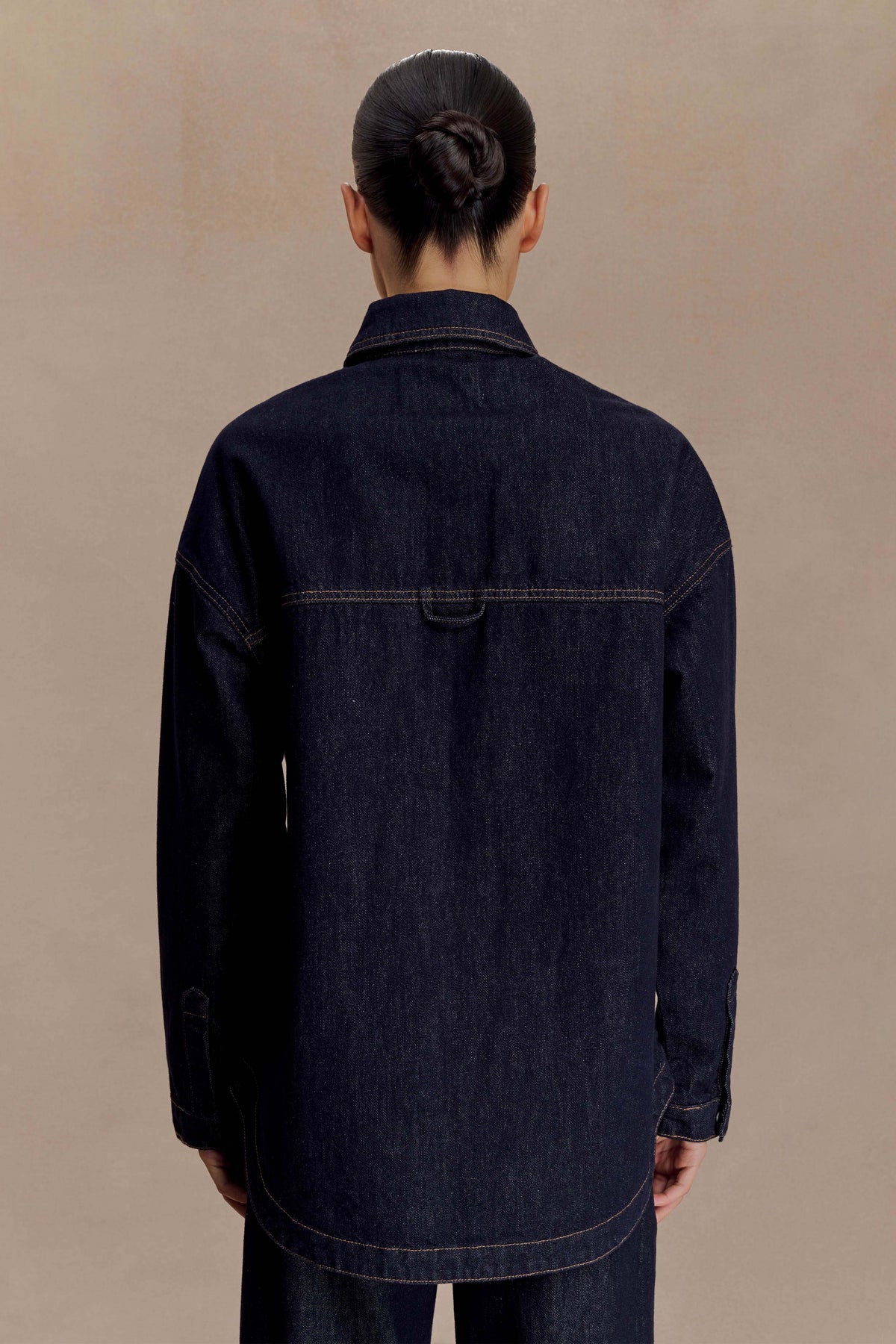 Lioda Oversized Denim Shirt - Washed Indigo Blue