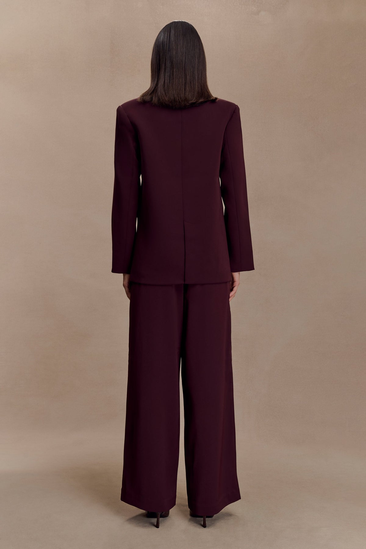Mateo Oversized Blazer - Mahogany