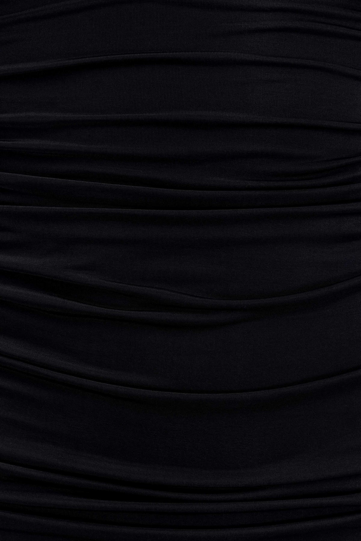 Hayden Long Sleeve Plunge Mini Dress - Black