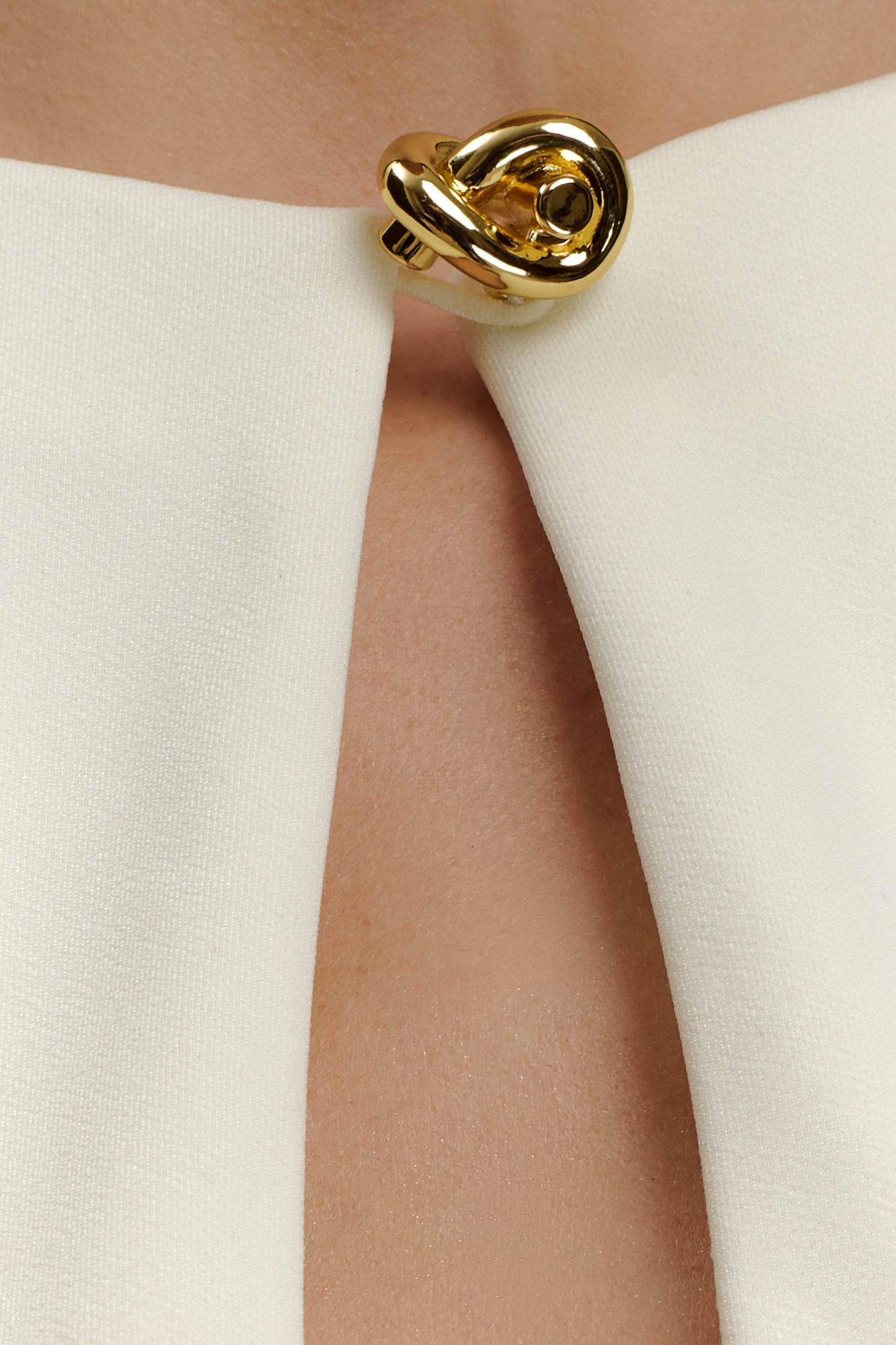 Norah Sleeveless Crepe Midi Dress - Ivory