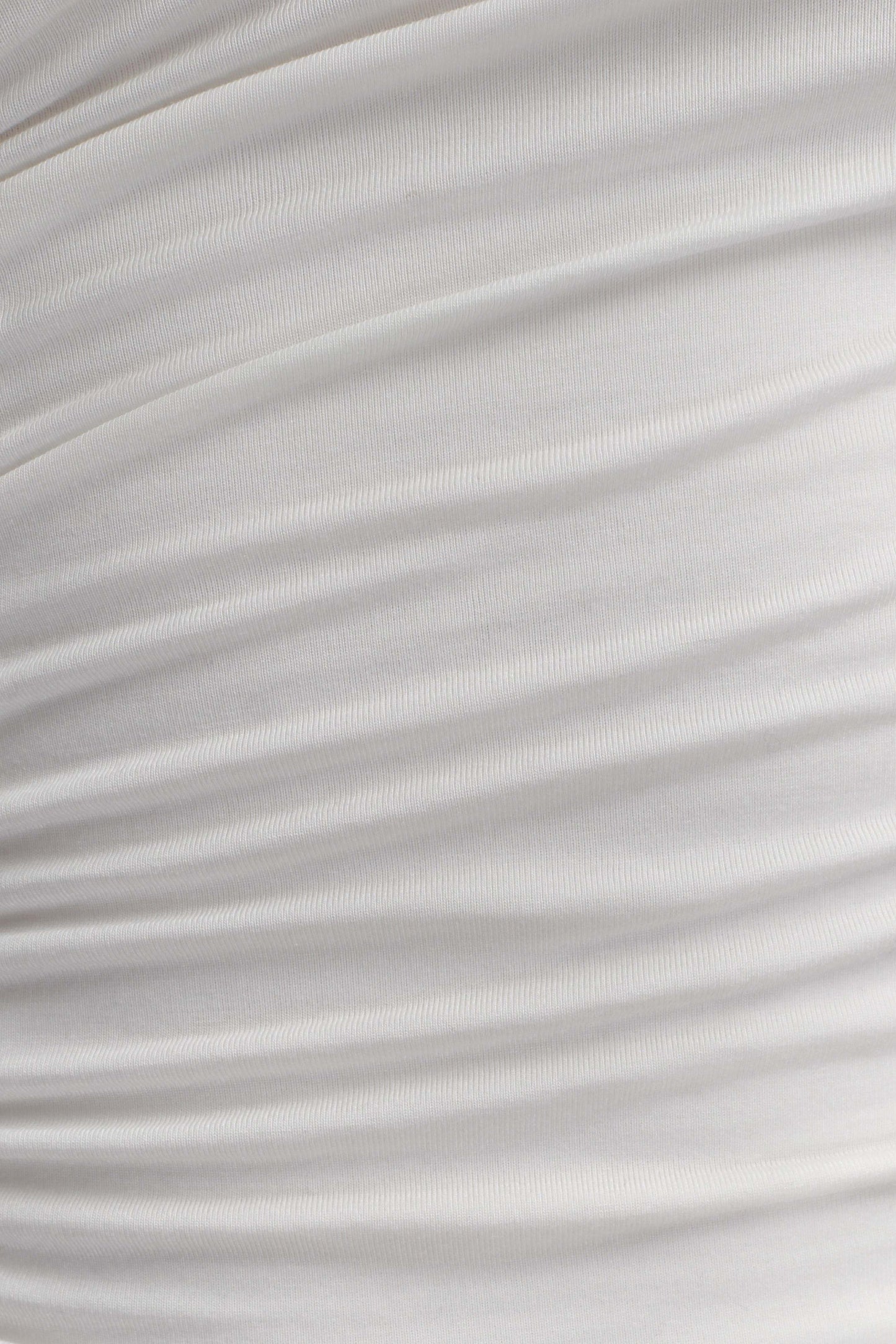 Anna One Shoulder Modal Top - White