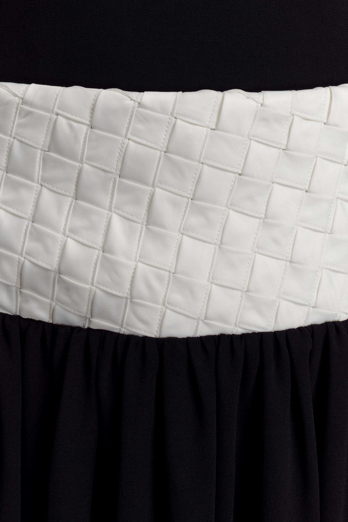 Celine Chiffon Maxi Dress - Black/White