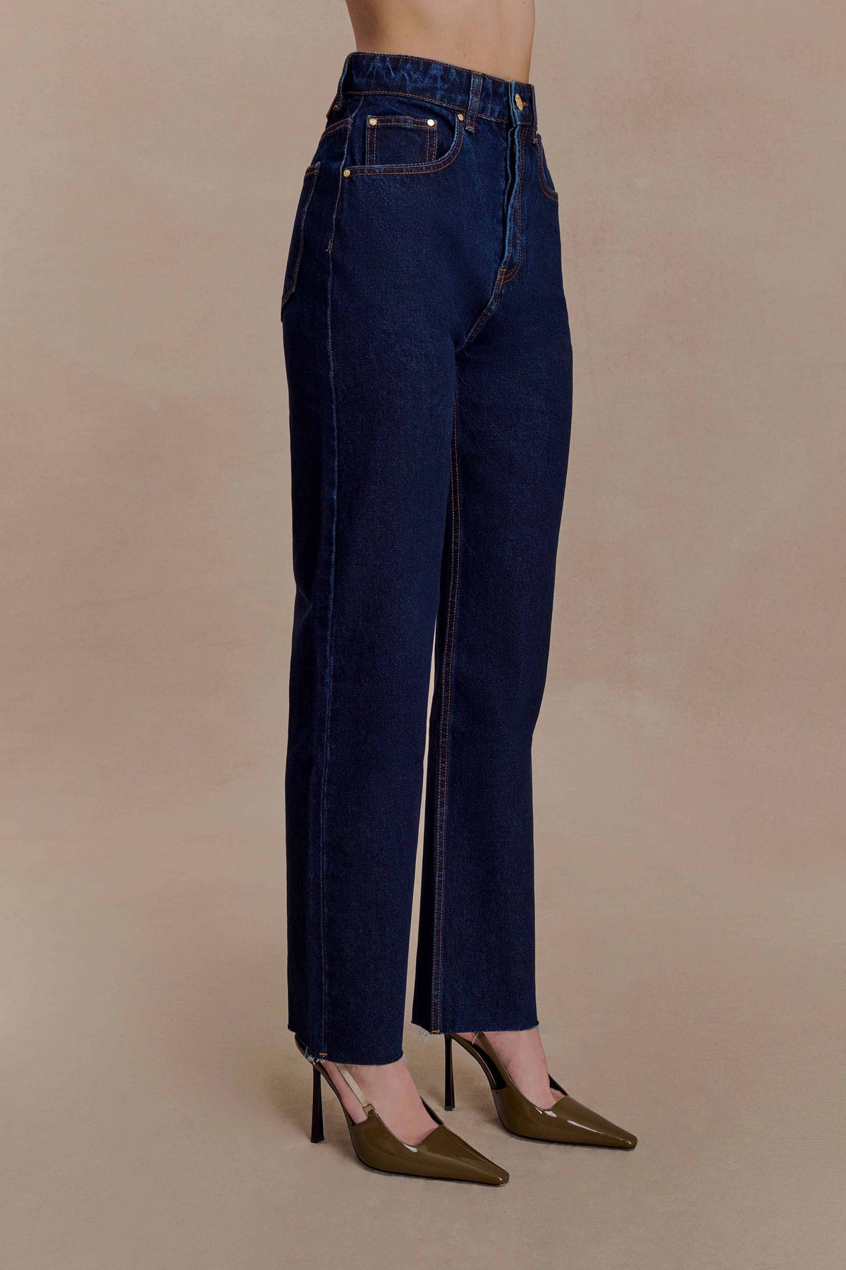 Tina Mom Jean - Indigo Blue