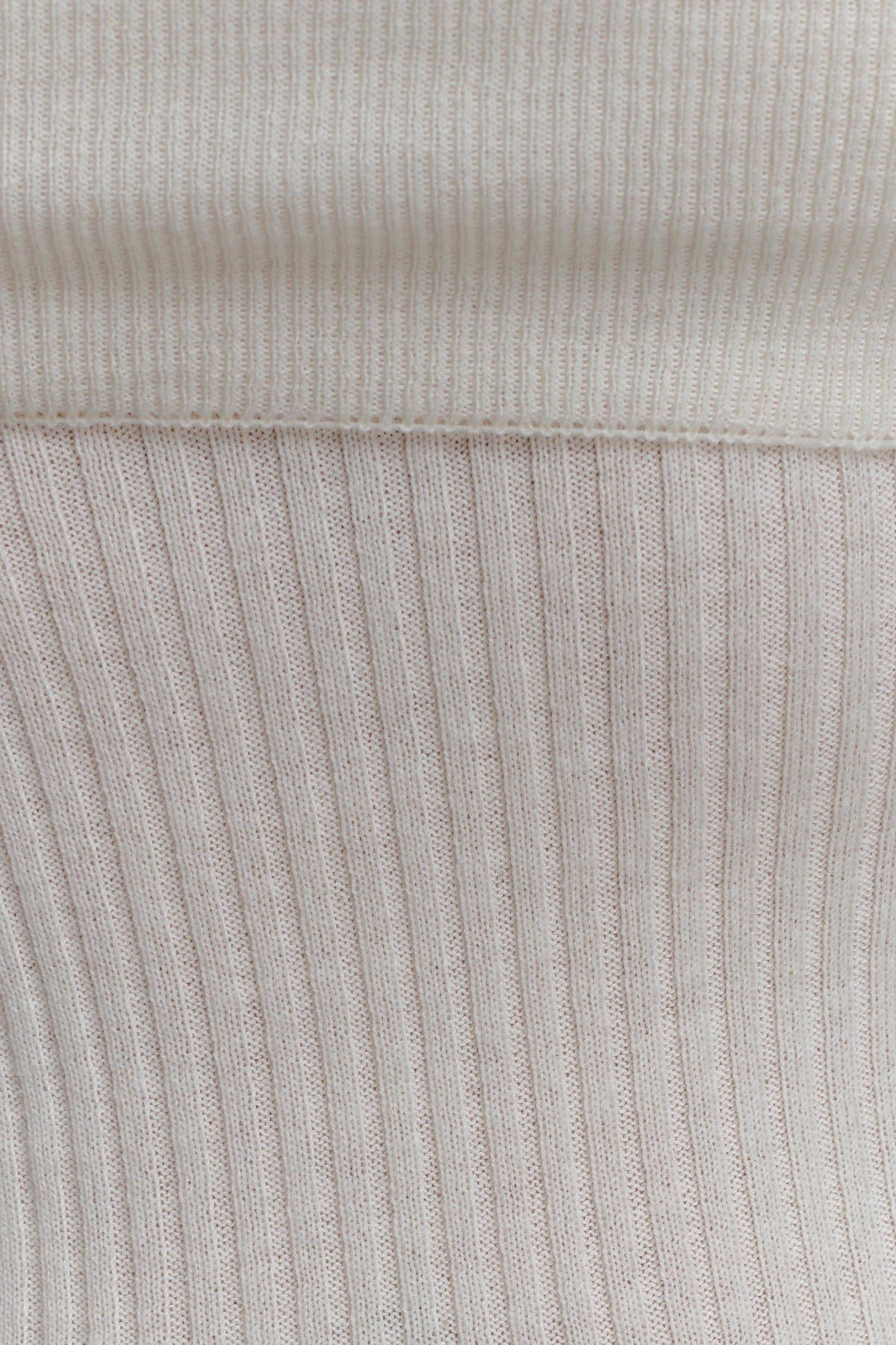 Mazie Asymetrical Cashmere Blend Long Sleeve Knit Top - Ivory