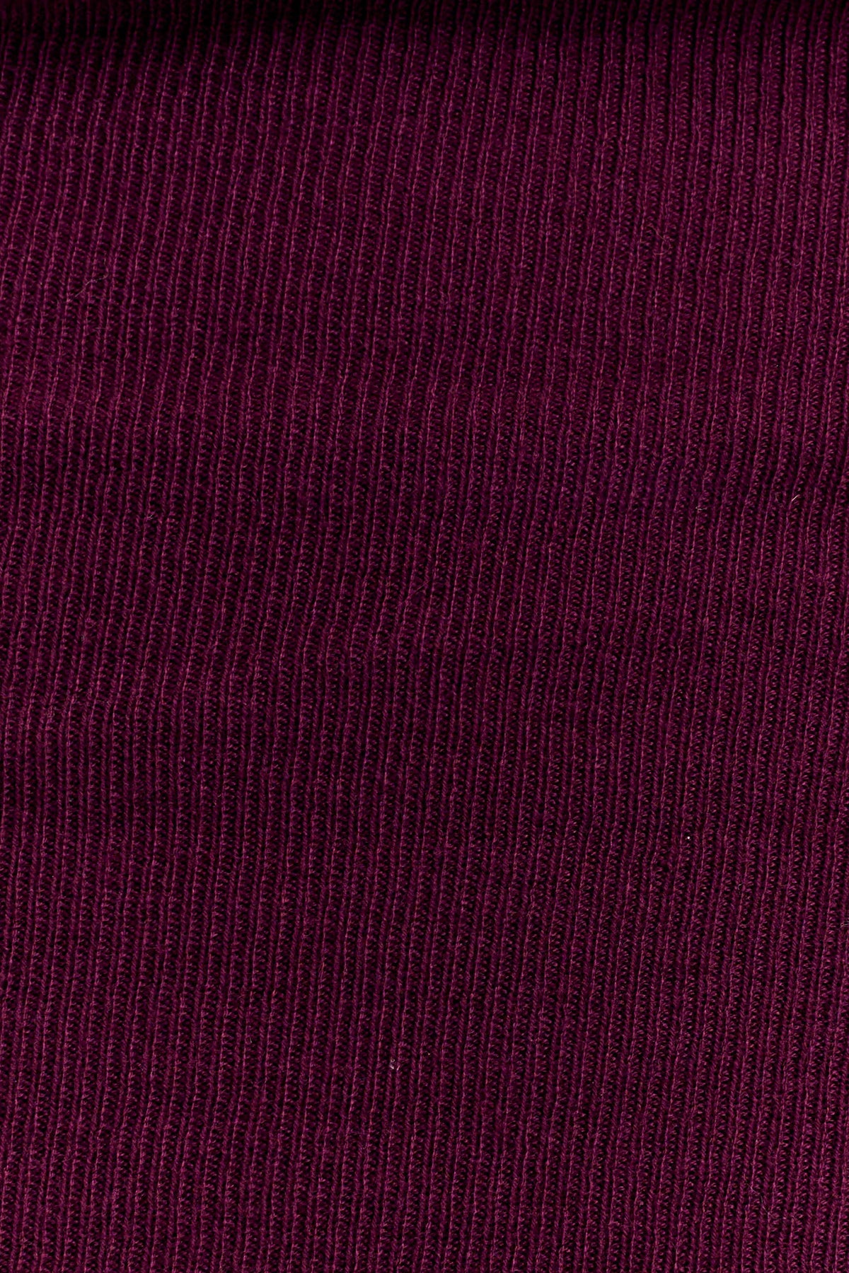 Mazie Asymetrical Cashmere Blend Long Sleeve Knit Top - Plum