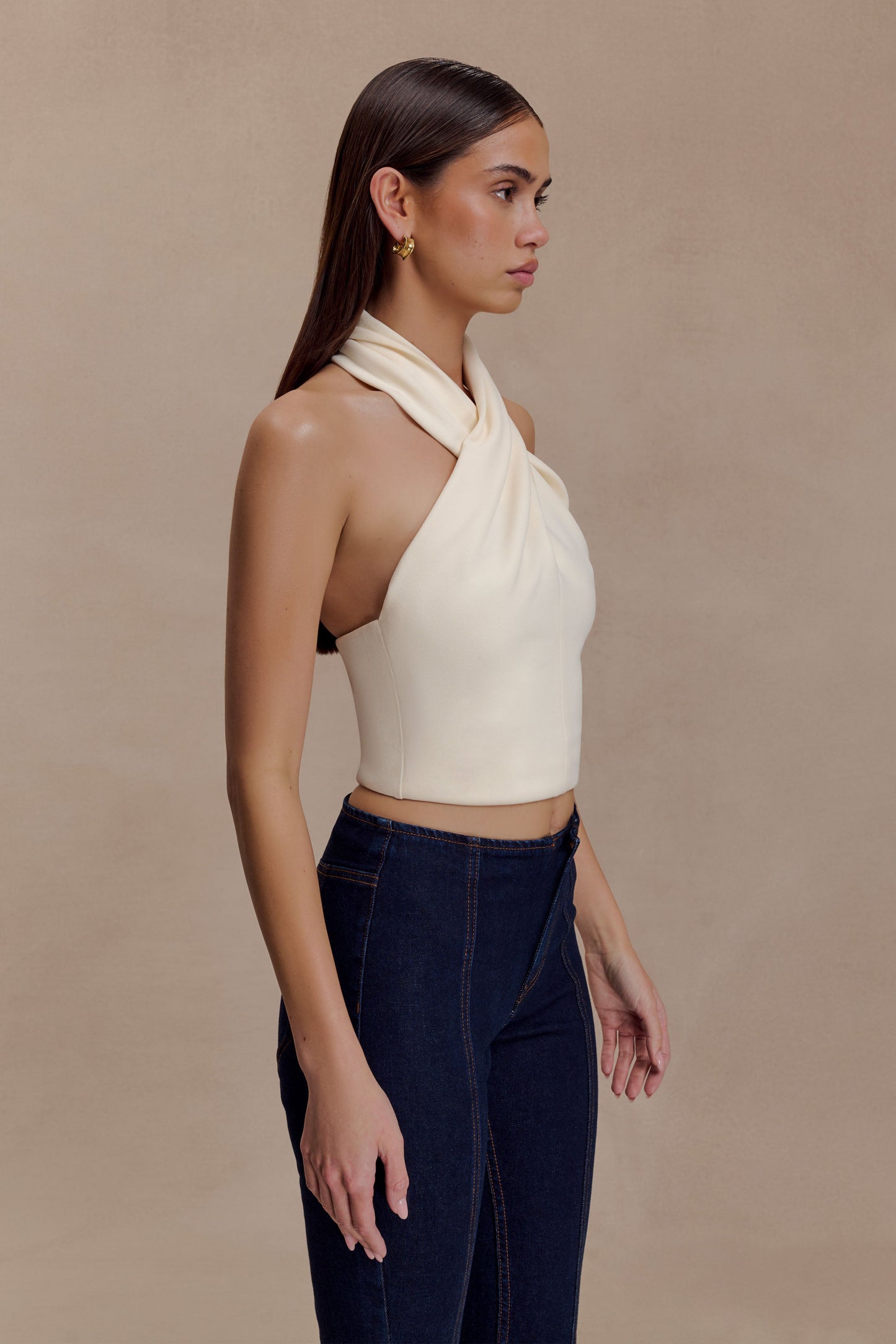 Marion Cross Over Top - Buttercream