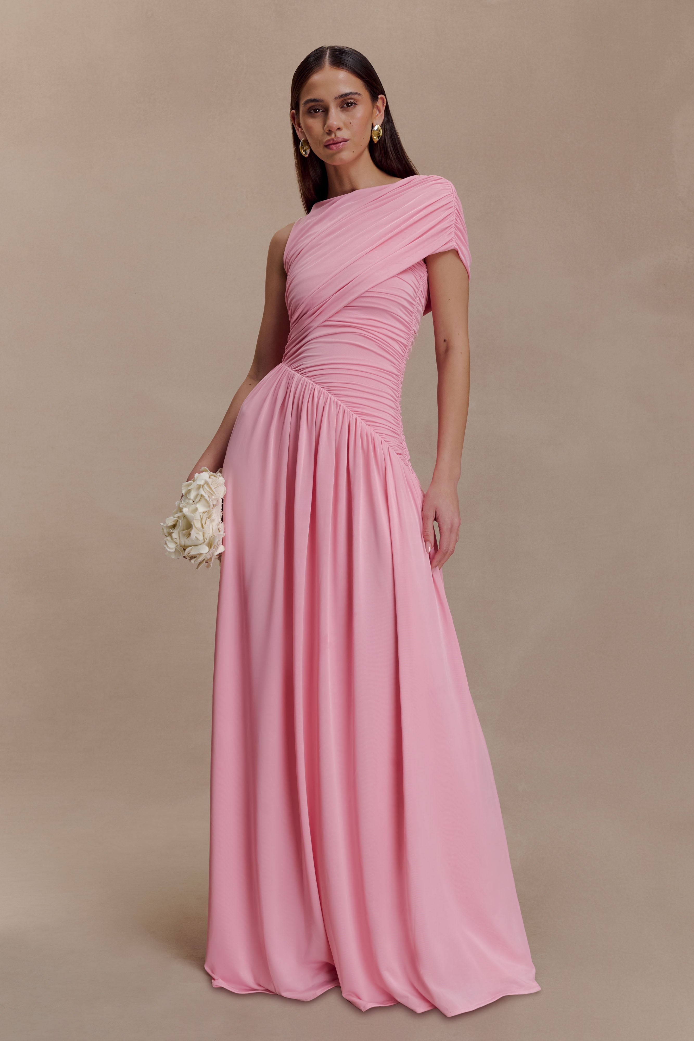 Ayeshya Slinky Asymmetric Maxi Dress