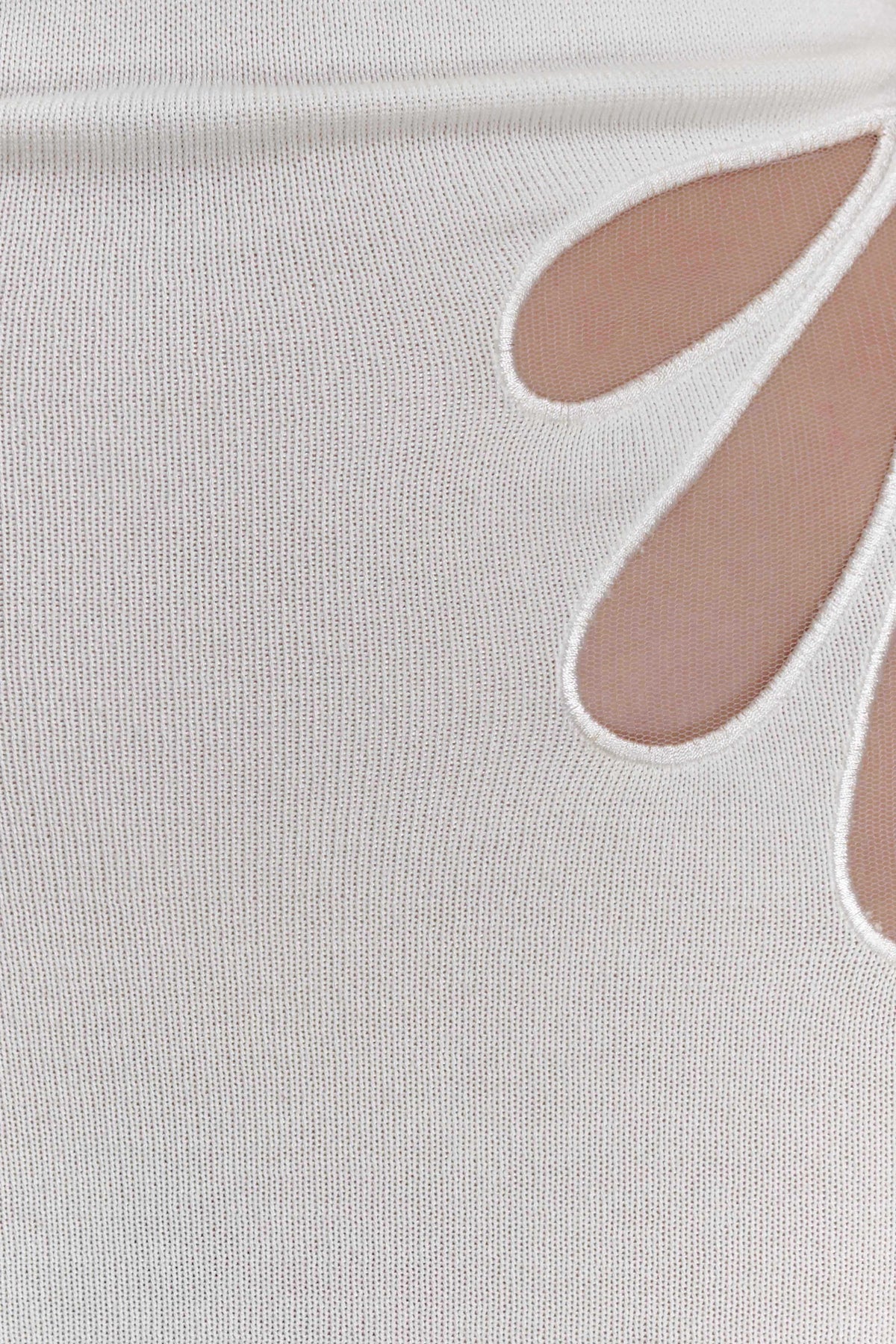 Brock Knit Halter Maxi Dress - White