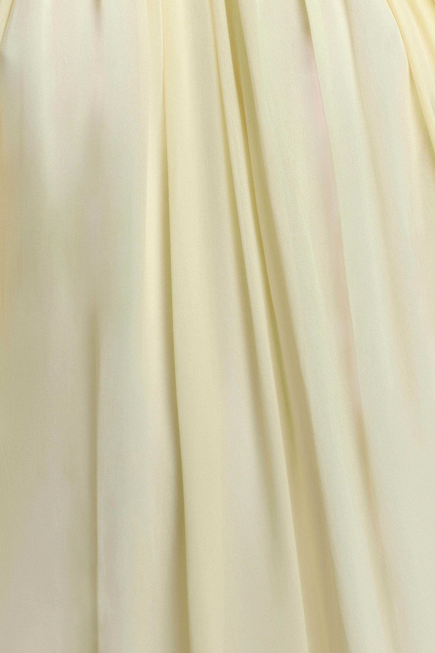 Janni Chiffon Maxi Dress With Hardware - Lemon Lime