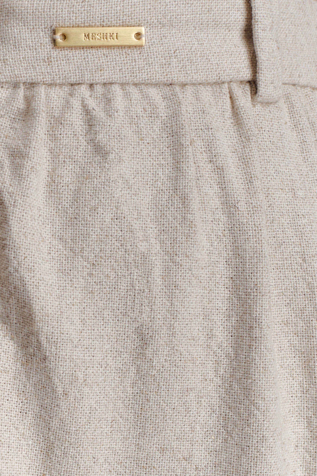 Gabby Straight Leg Linen Pants - Natural