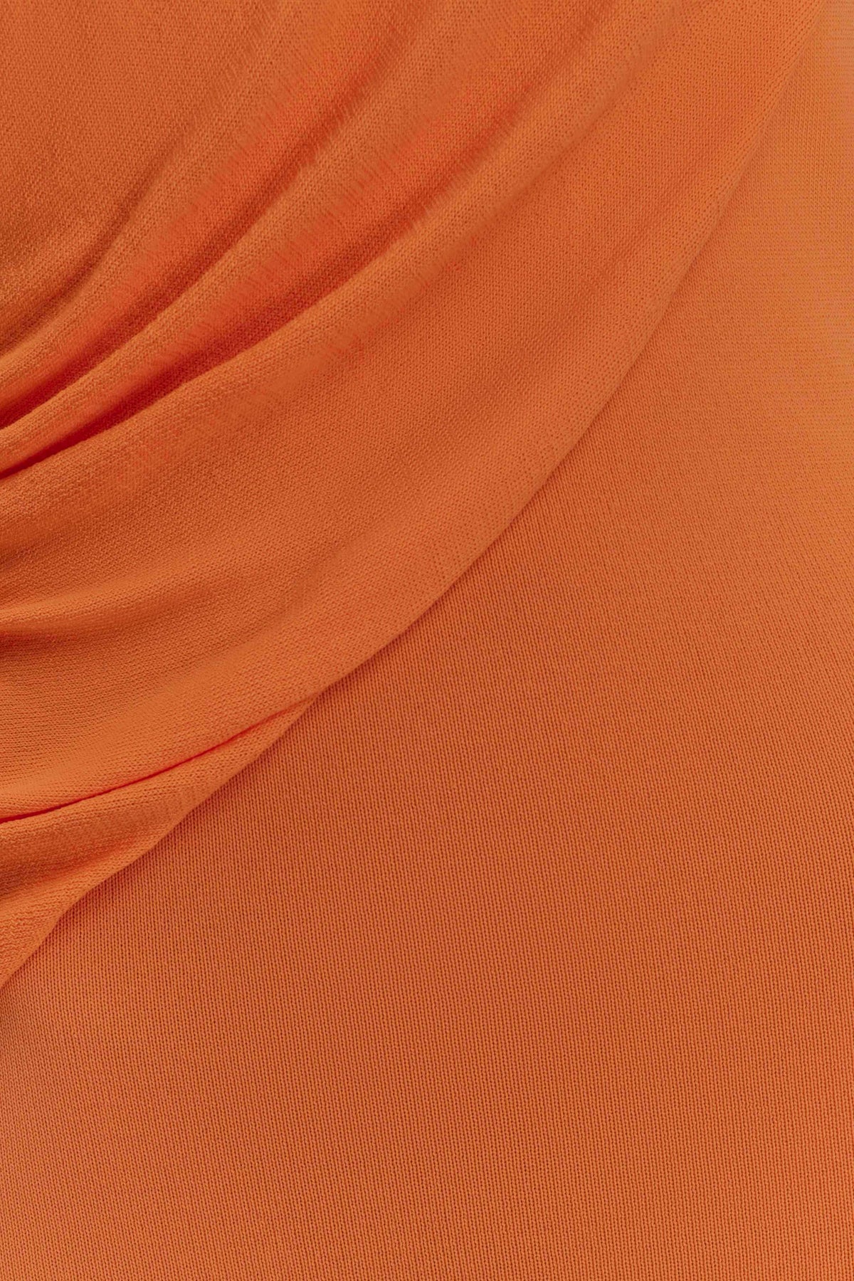 Elma Halter Knit Maxi Dress - Orange