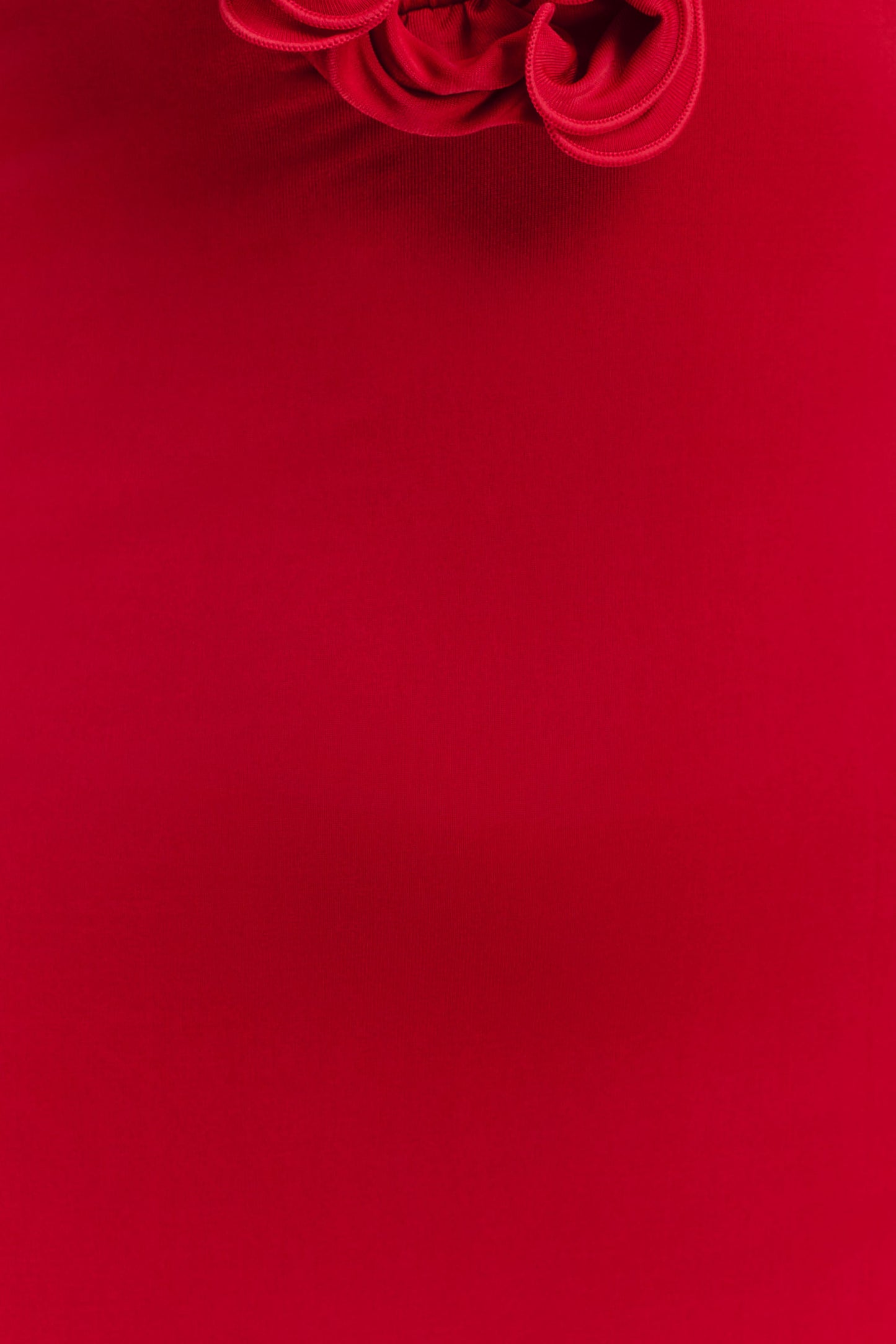 Allegra Off Shoulder Ruffle Midi Dress - Ruby