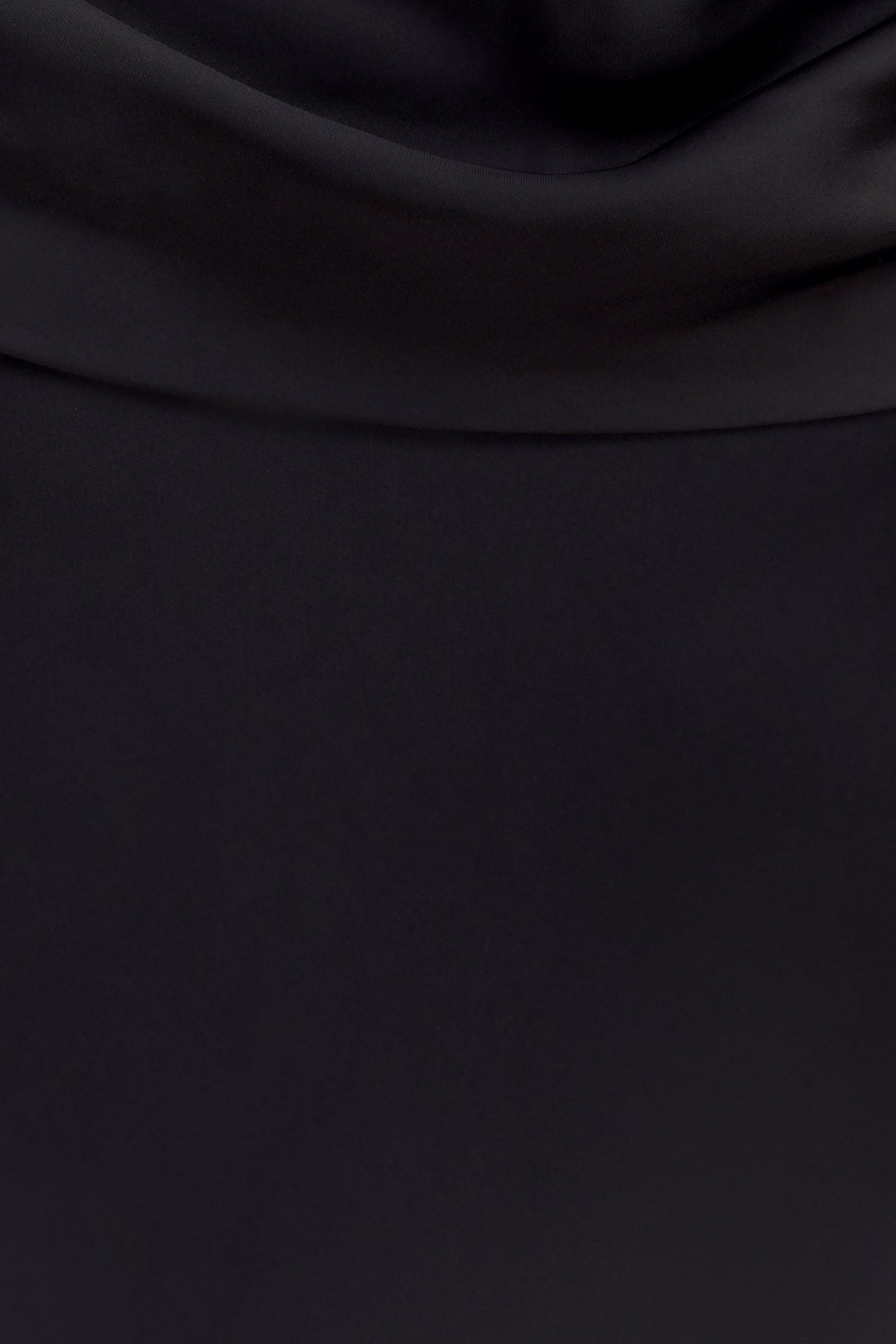 Lydia Cowl Neck Satin Maxi Dress - Black