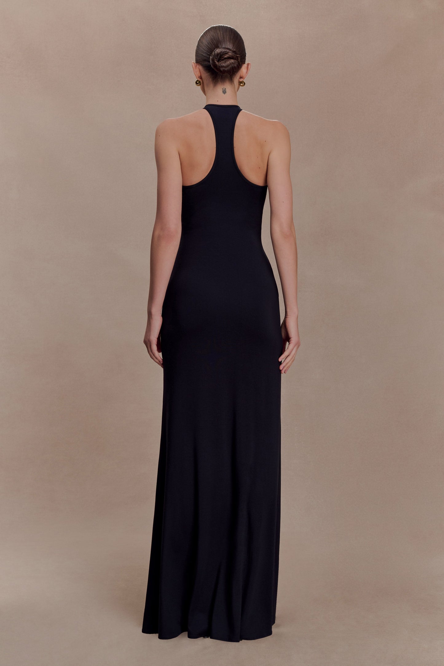 Ramona Modal Maxi Dress With Hardware - Black