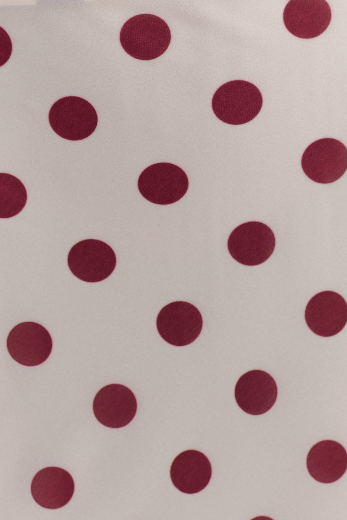 Nadine Halter Chiffon Maxi Dress - Ivory/Merlot Polka Dot