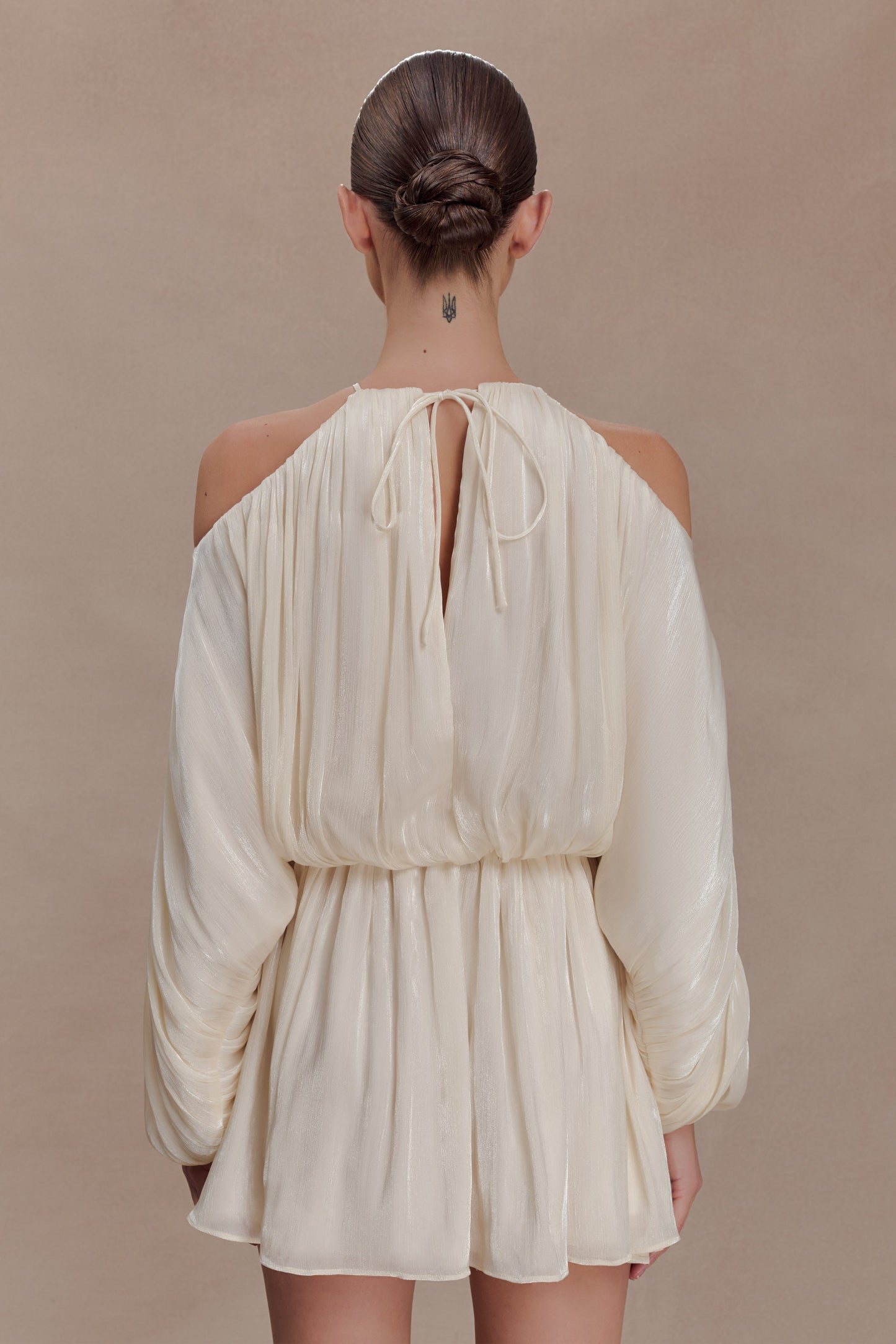 Minna Halter Mini Dress - Opal White