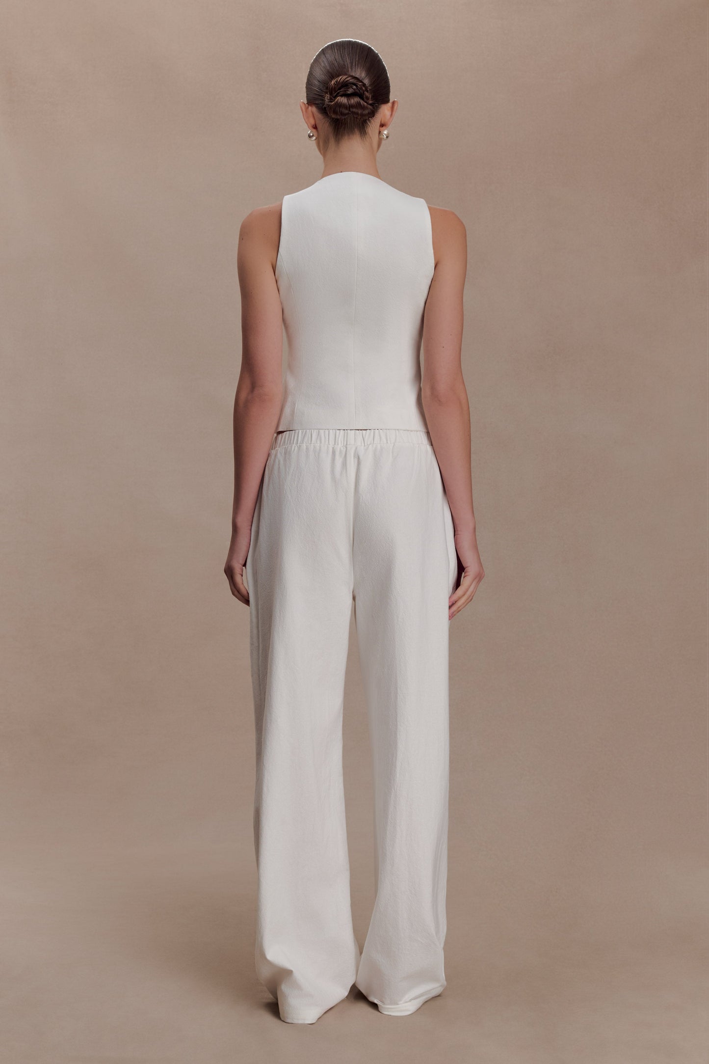Aldea Cotton Sleeveless Top - White