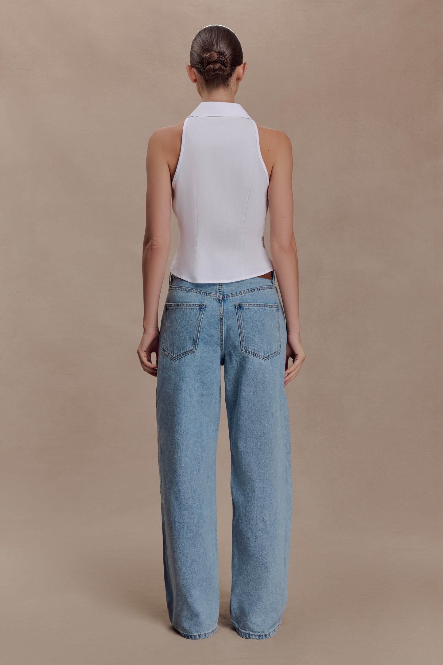 Scout Sleeveless Linen Shirt - White