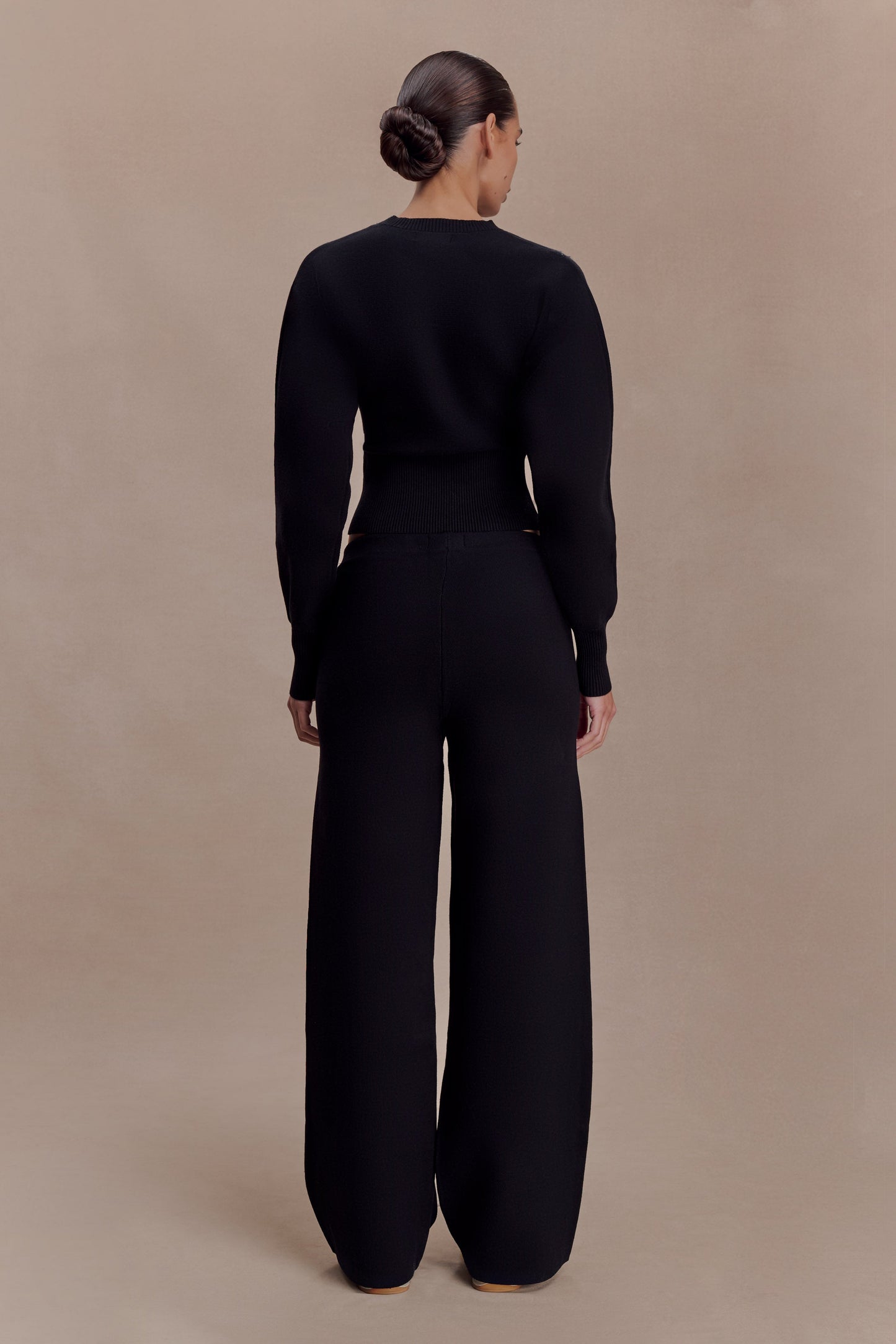 Kerrymae Straight Leg Knit Pants - Black