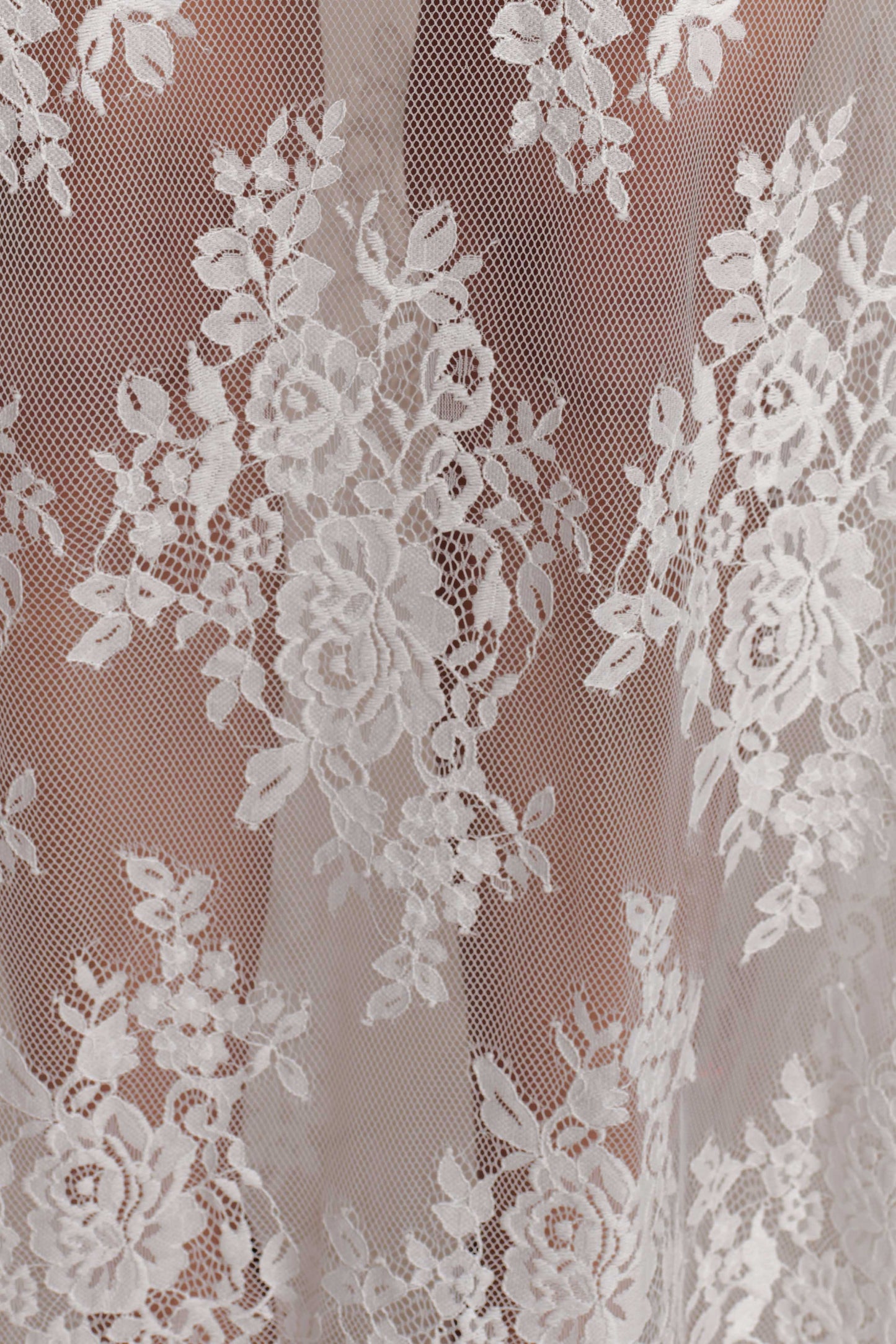 Camille Beaded Satin And Lace Maxi Skirt - Ivory