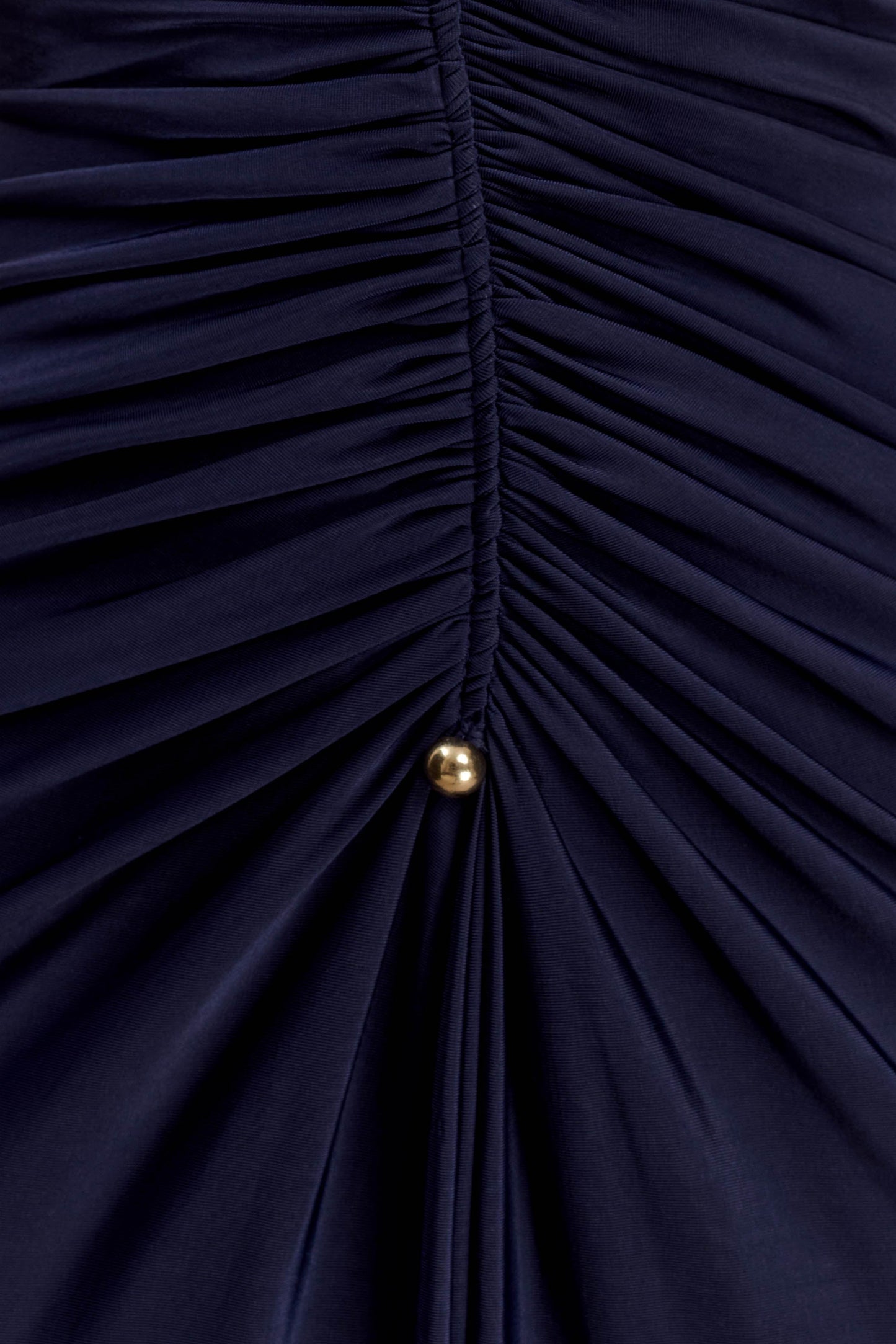 Perrie Slinky Ruched Maxi Dress - Ink Blue