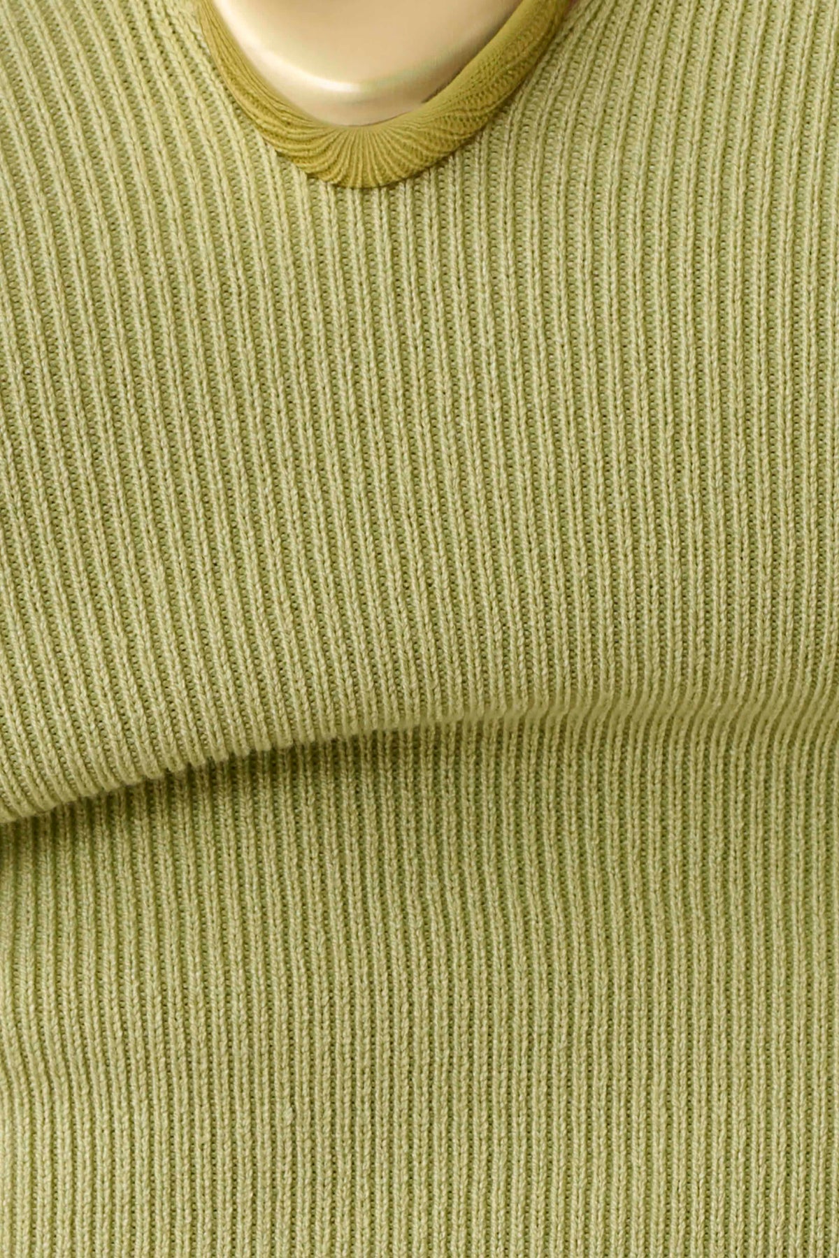 Dimitri Knit Halter Top With Hardware - Light Olive