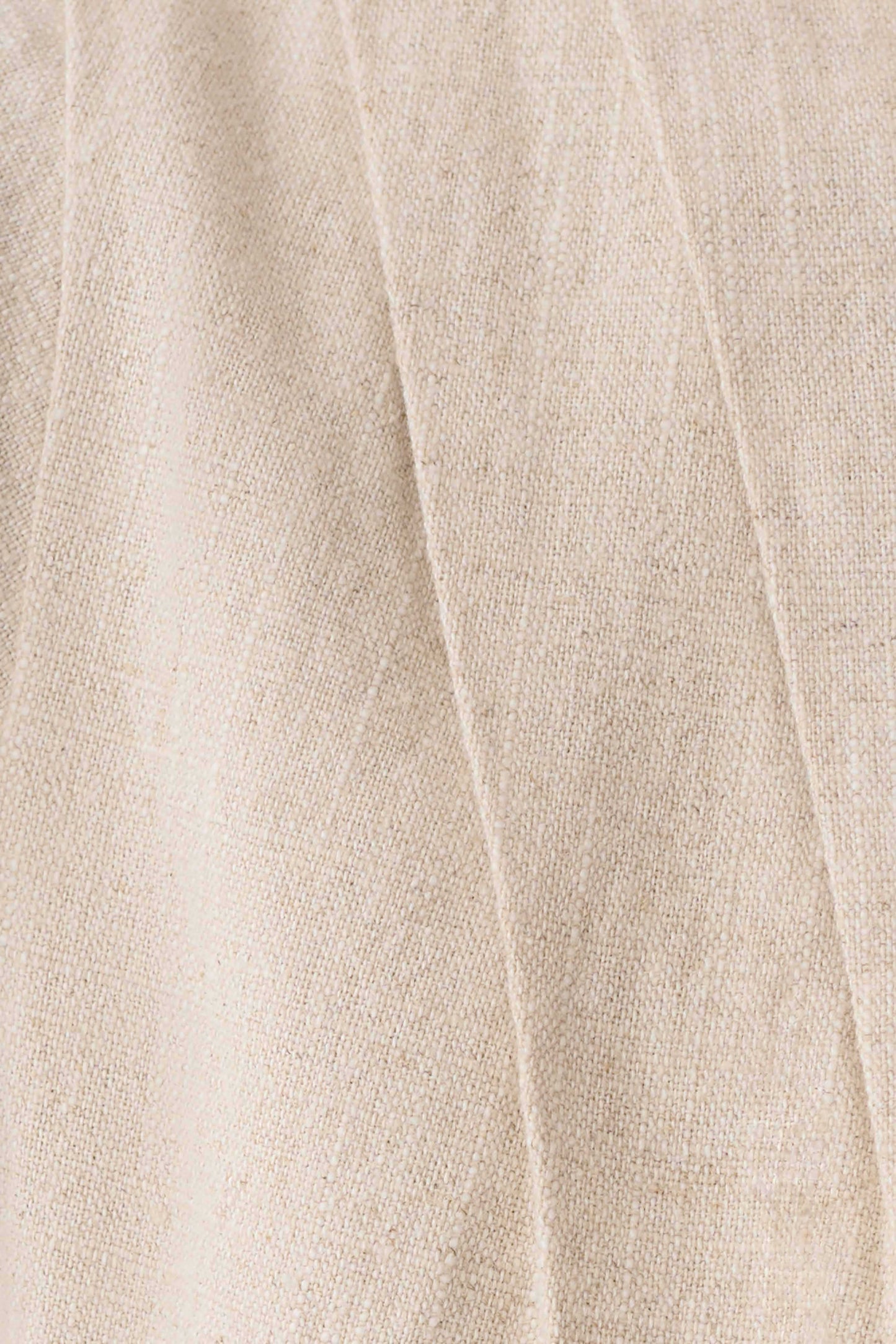 Anahita Linen Front Bows Short Sleeve Top - Natural