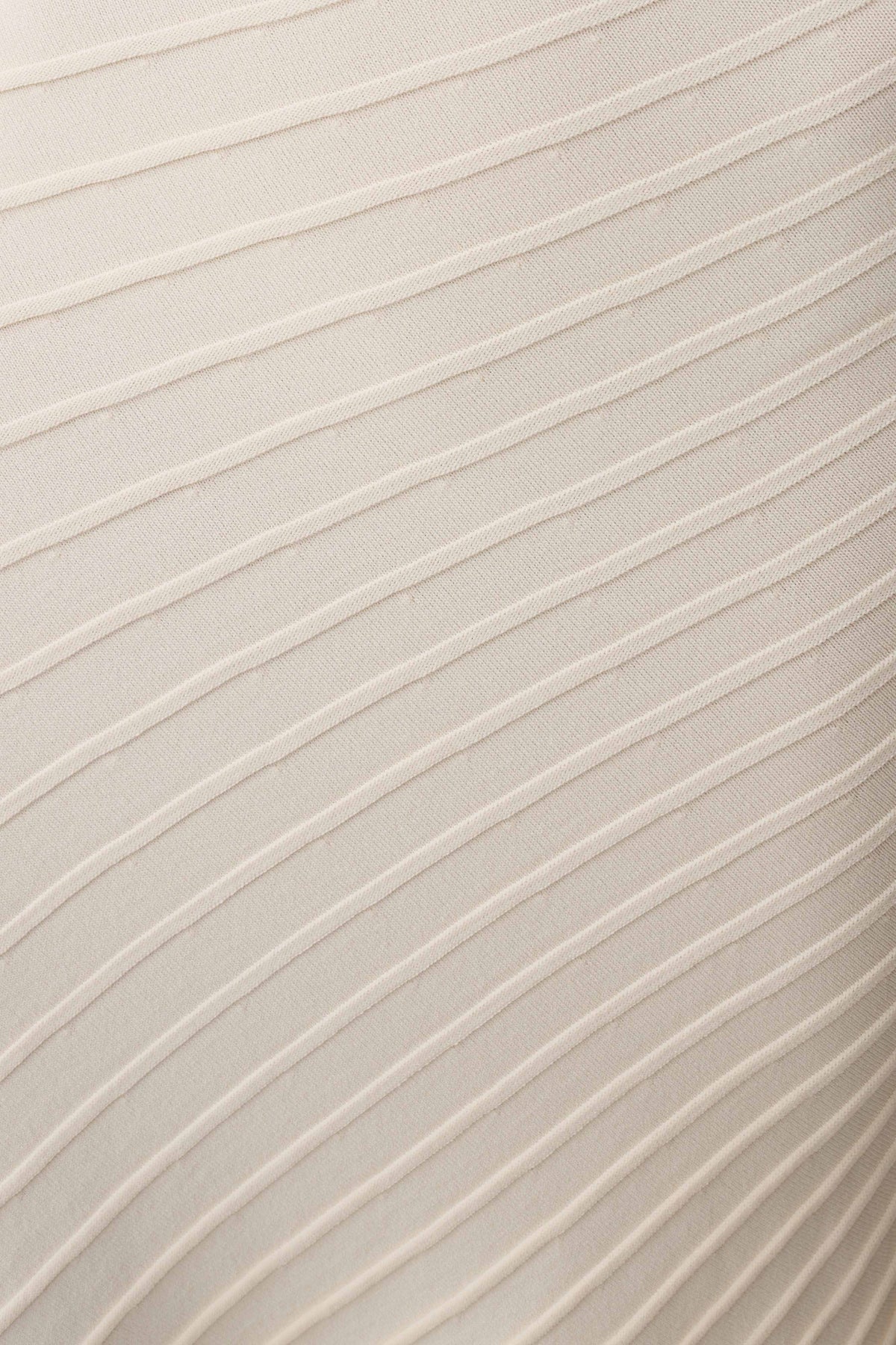 Milasandra Pleated Knit Dress - Ivory
