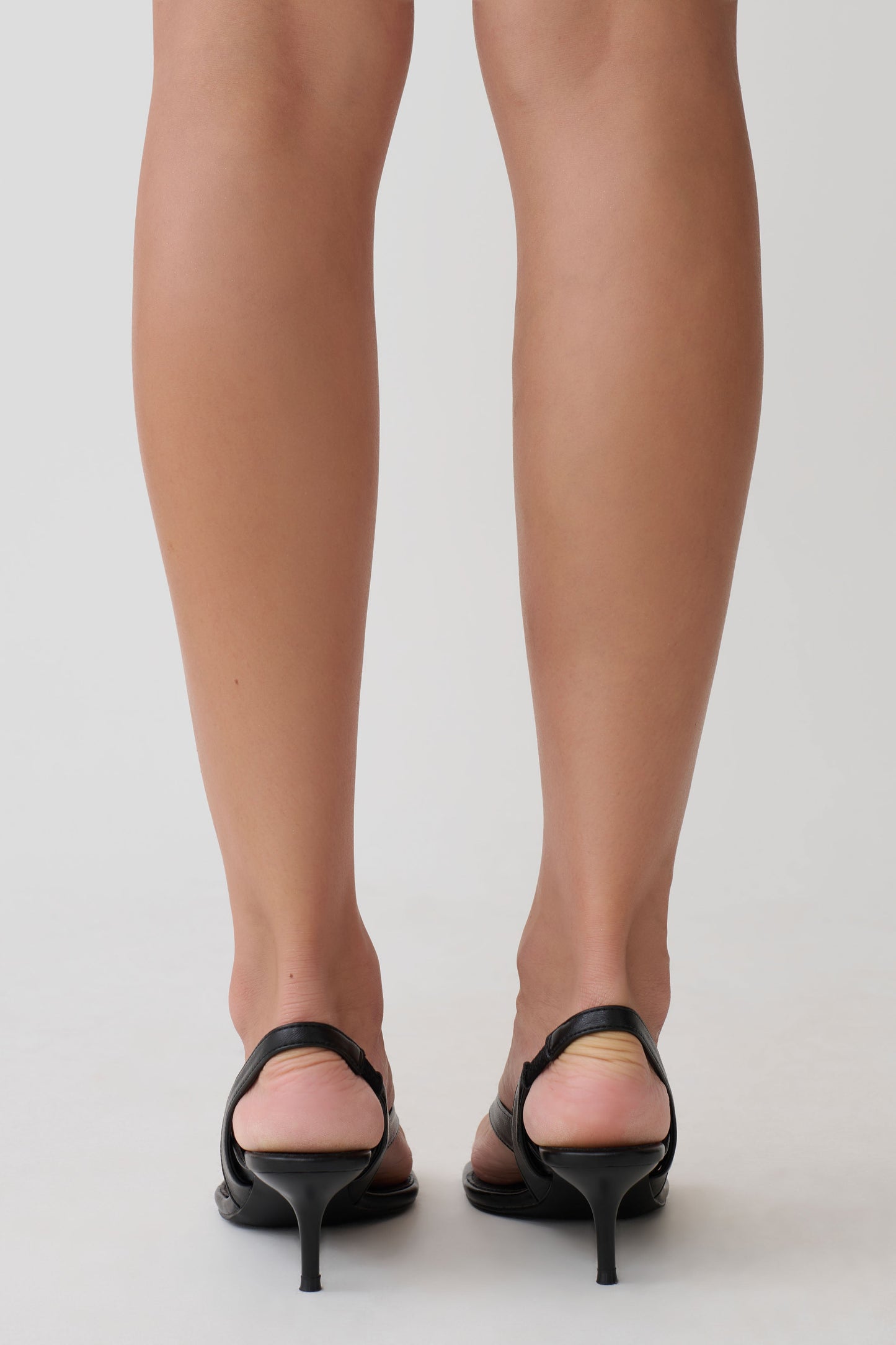 Mai Sling Back Thong Heel - Black