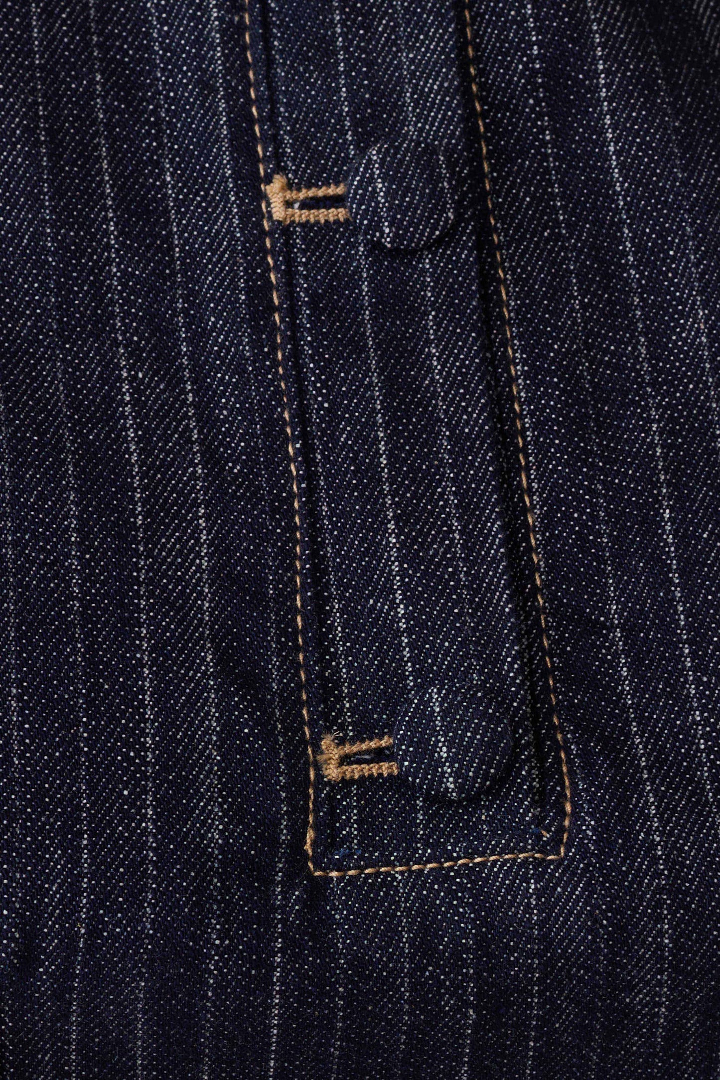 Loraine Sleeveless Denim Top - Indigo Pinstripe