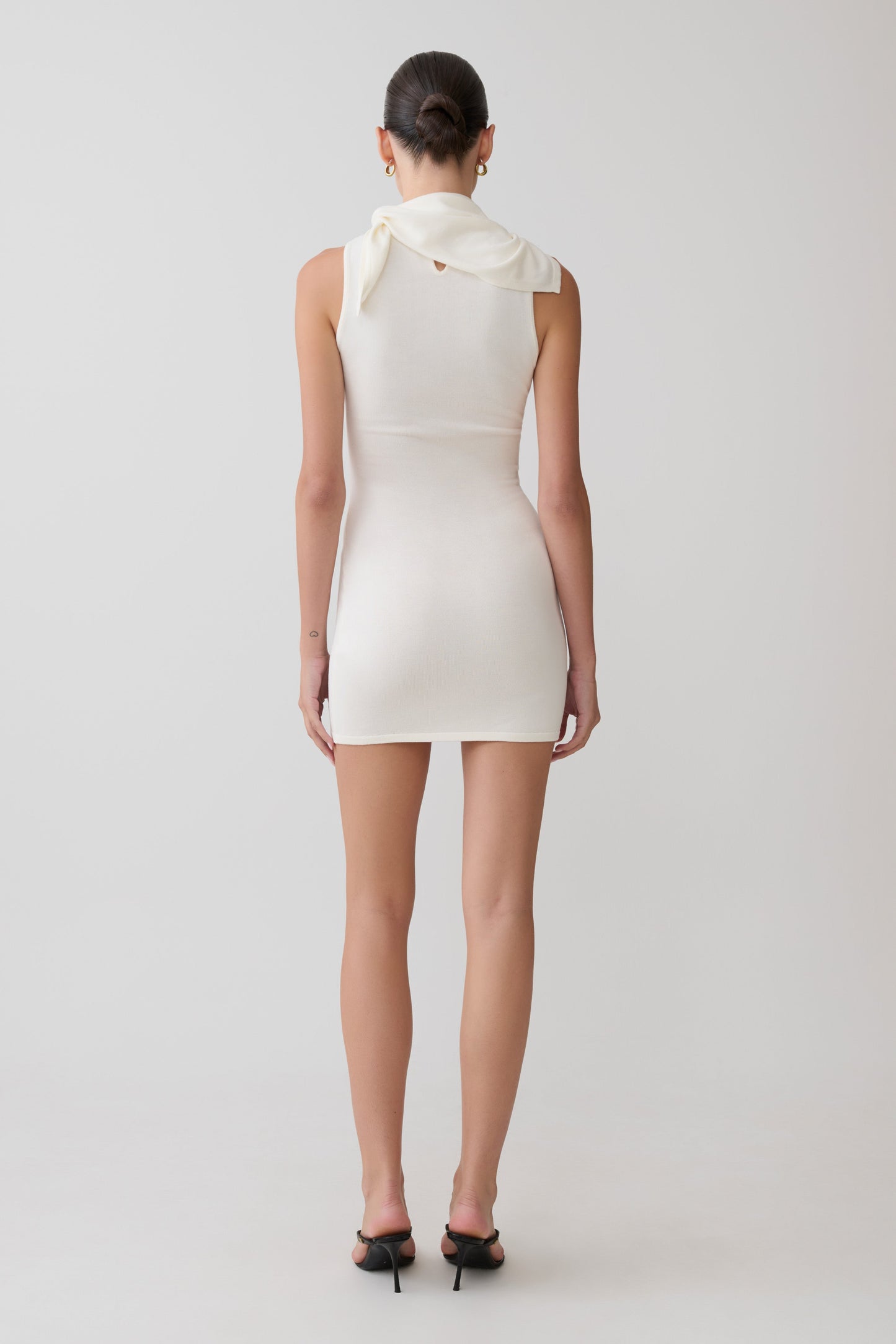 Amilee Scarf Knit Mini Dress - Ivory