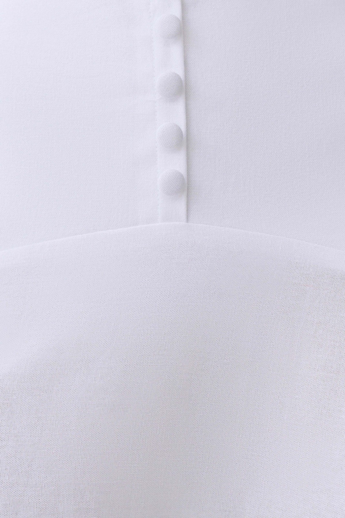 Selma Curved Waist Midi Skirt - White