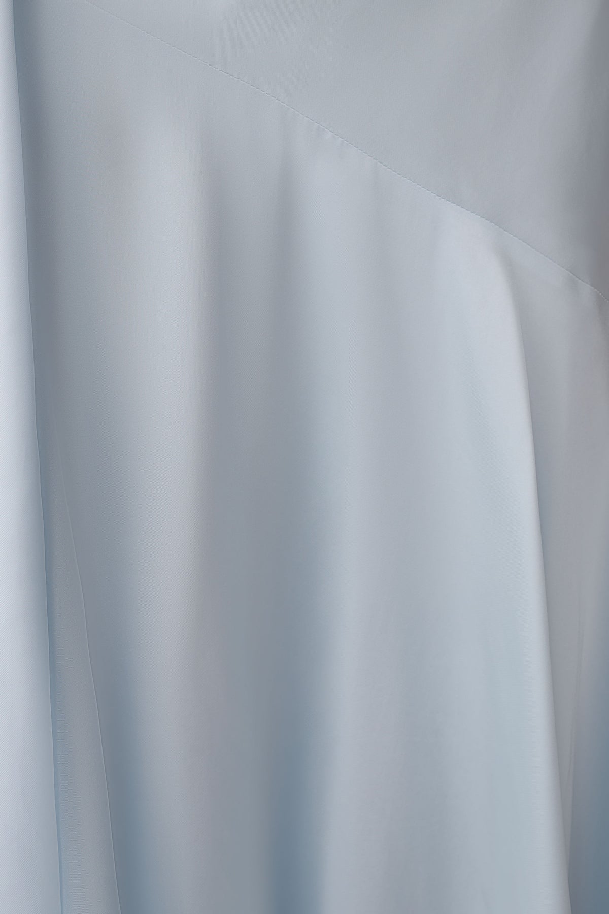 Evelina Halter Asymmetric Hem Midi Dress - Ice Blue