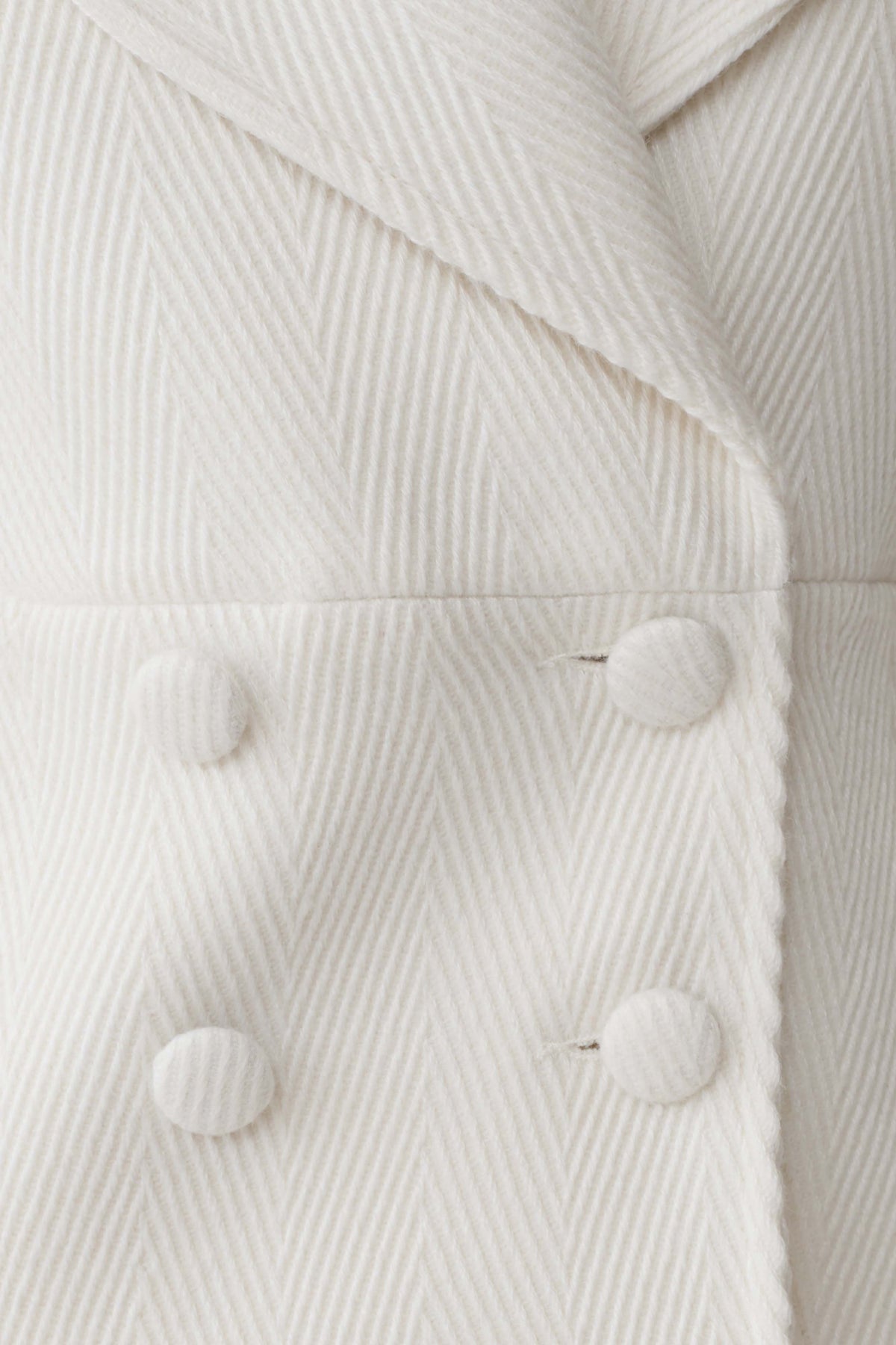 Elara Cropped Collared Jacket - Ivory