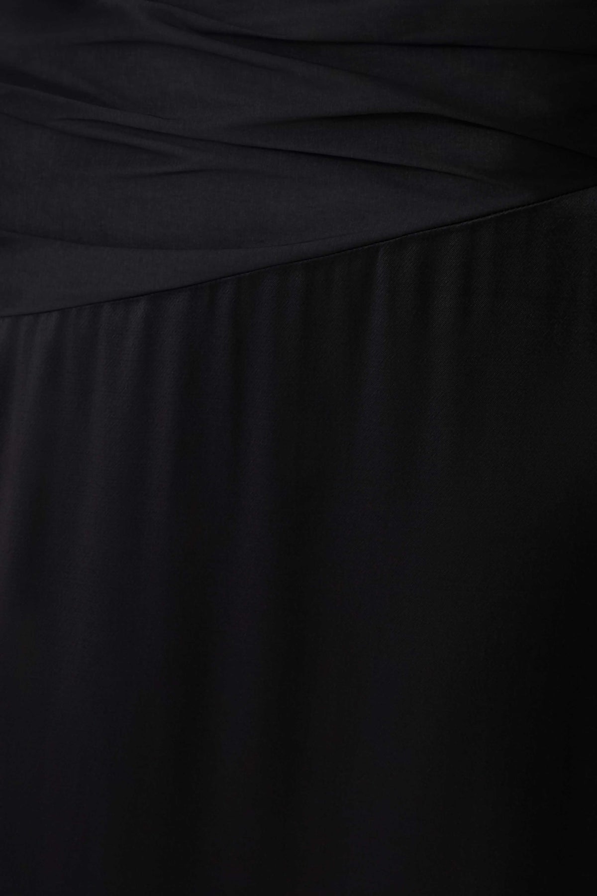 Serena Strapless Taffeta Maxi Dress - Black