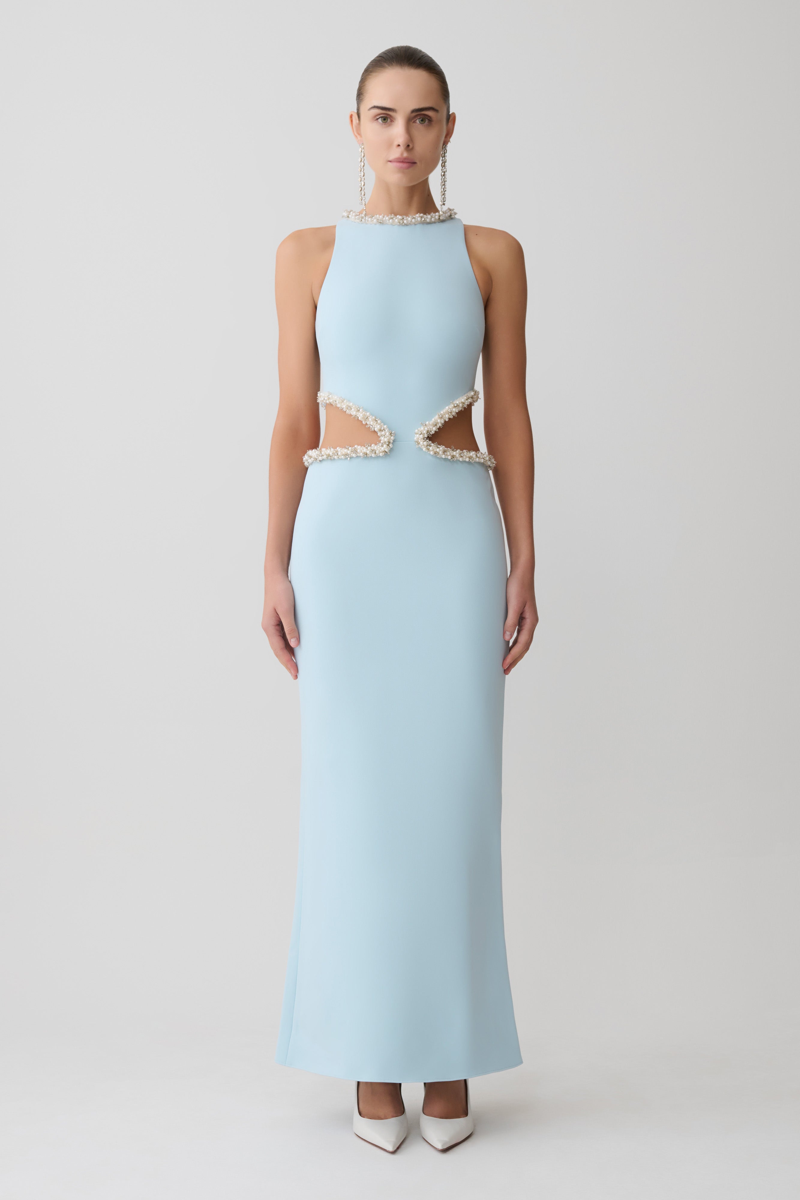 Nicole Embellished Cut Out Maxi Dress