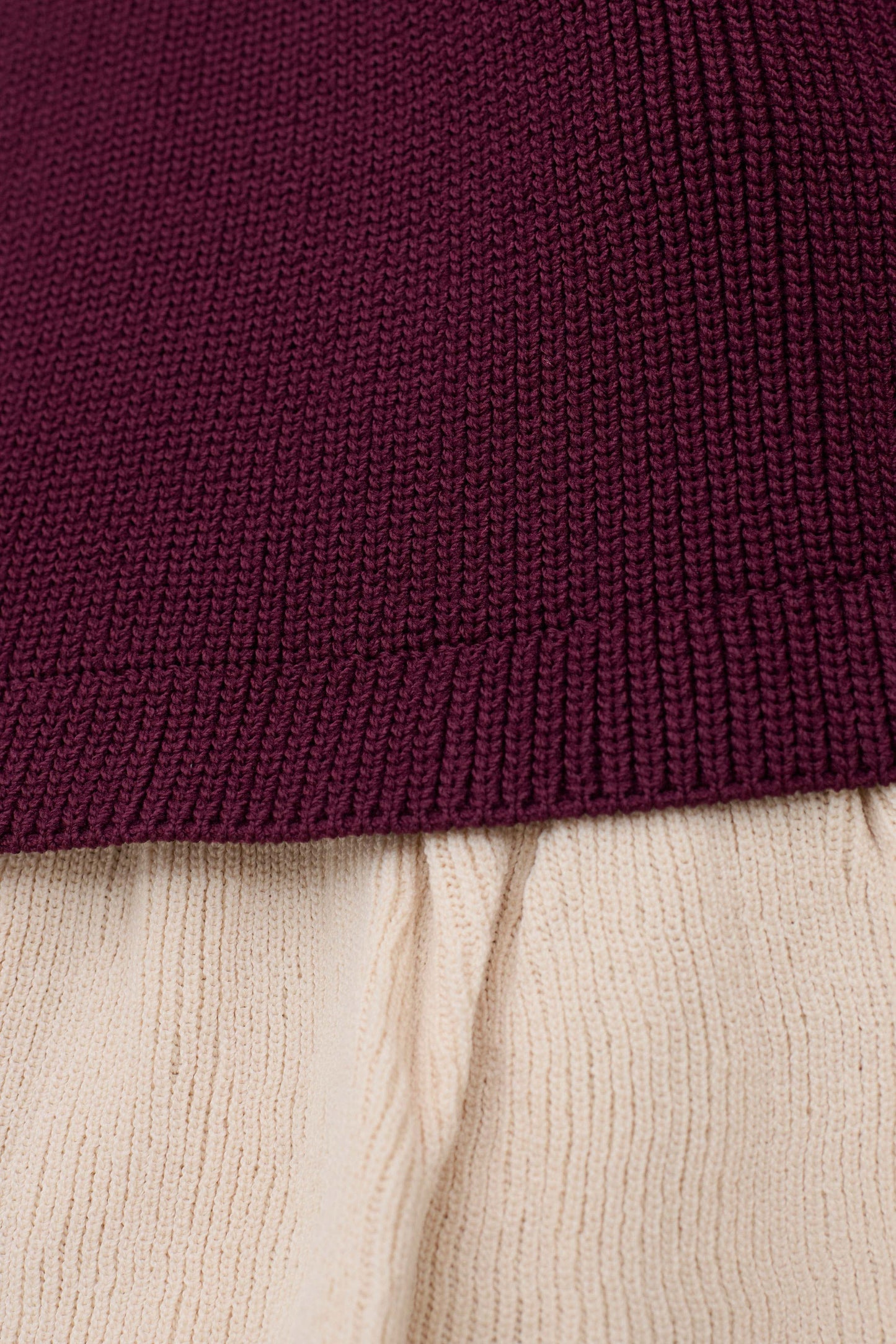 Amirose Ruffle Knit Midi Dress - Plum