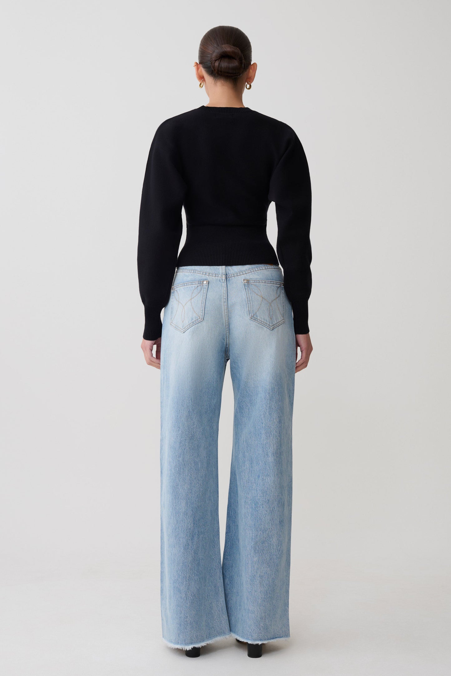 Ciaralee Cinched Waist Jumper - Black