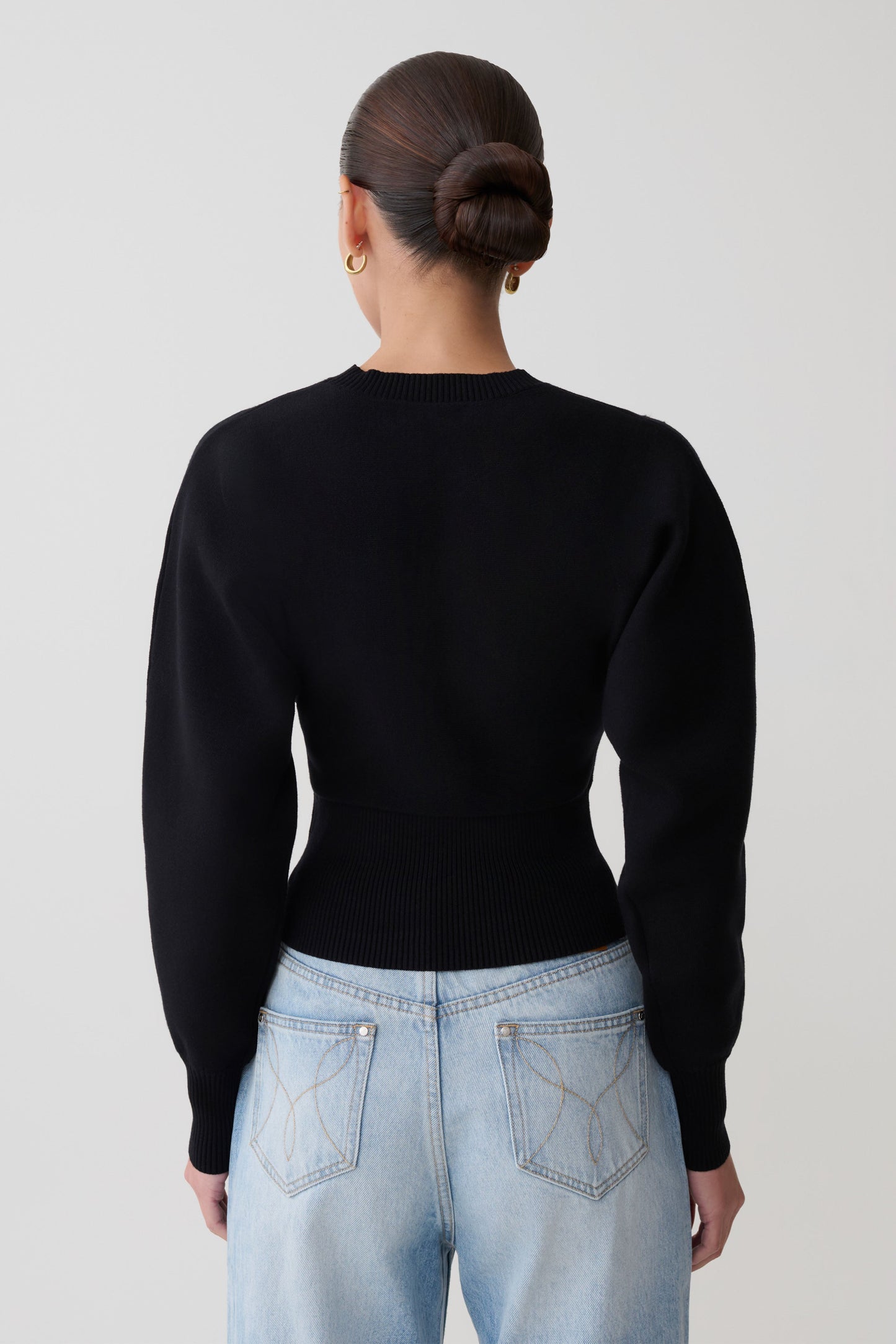 Ciaralee Cinched Waist Jumper - Black