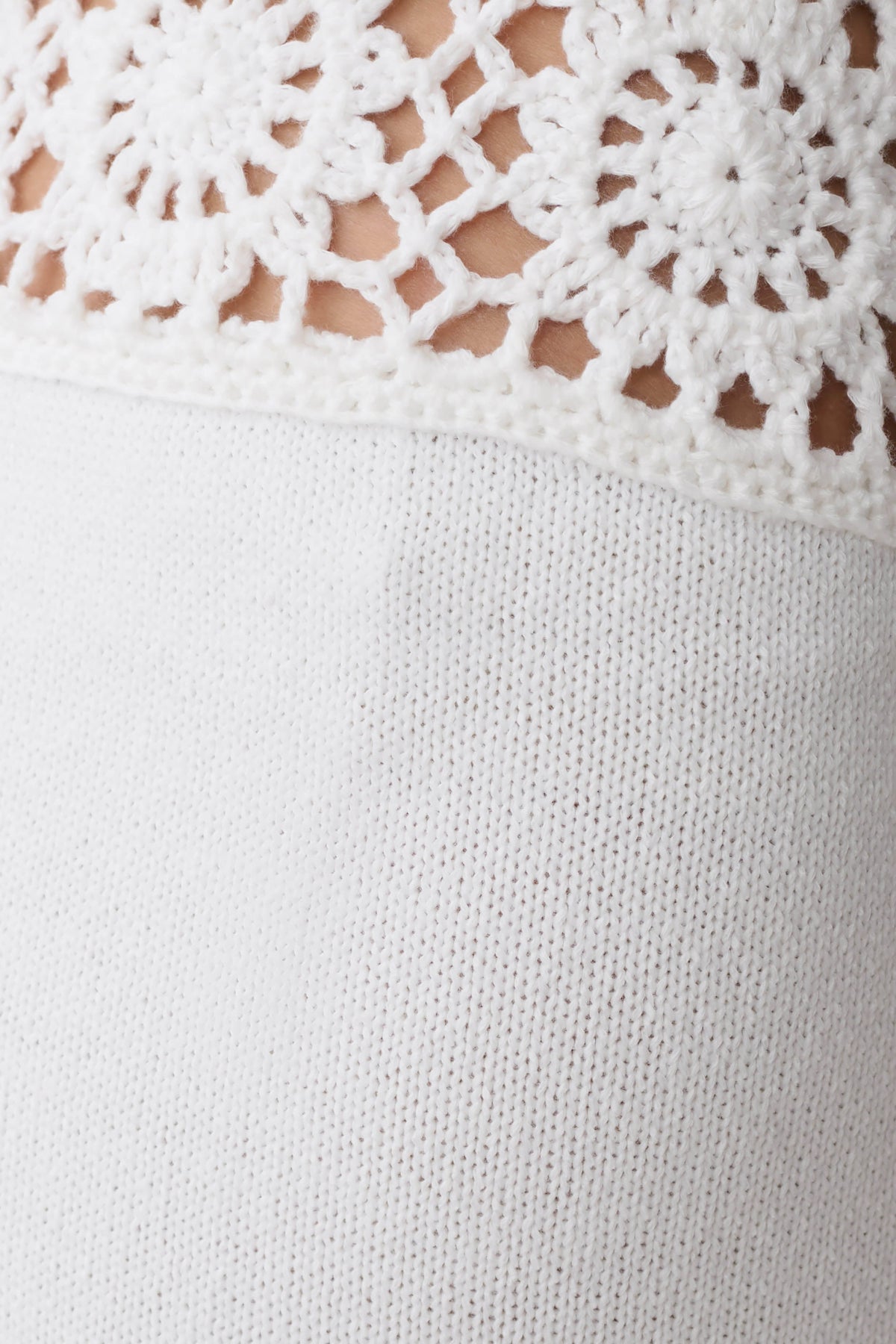 Miley Crochet Waistband Straight Leg Pant - Ivory