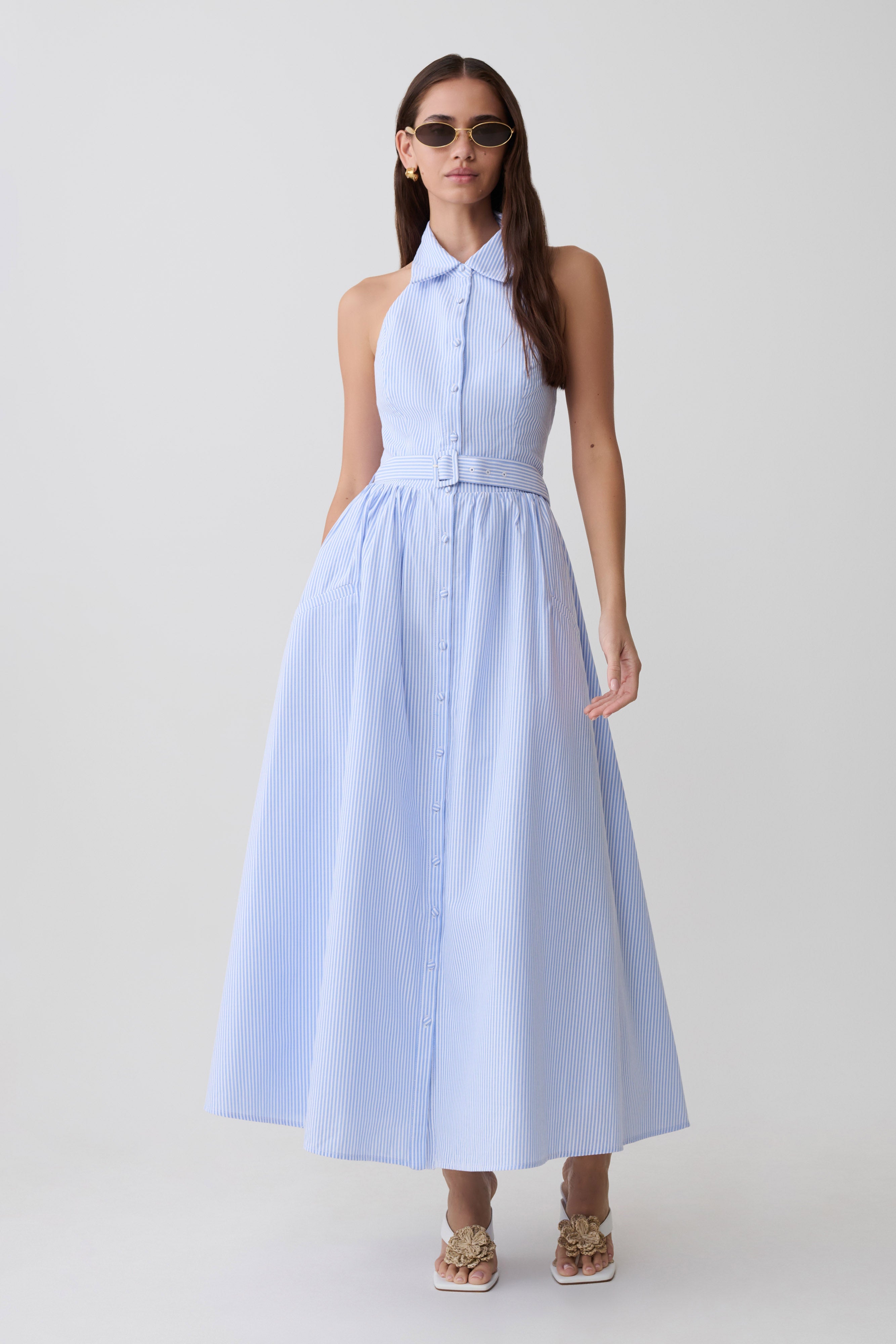 Cindy Collared Midi Dress