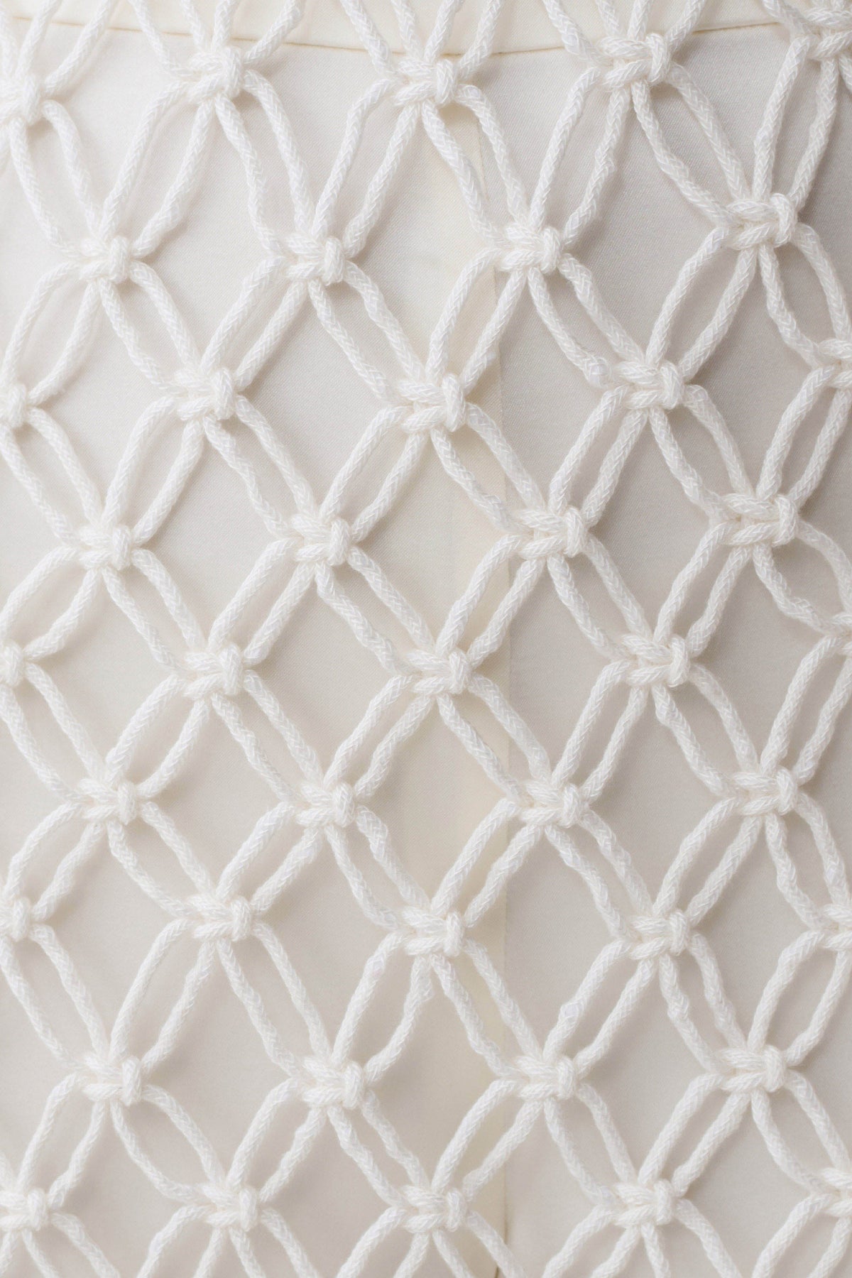 Devlin Macrame Tassel Mini Dress - Ivory