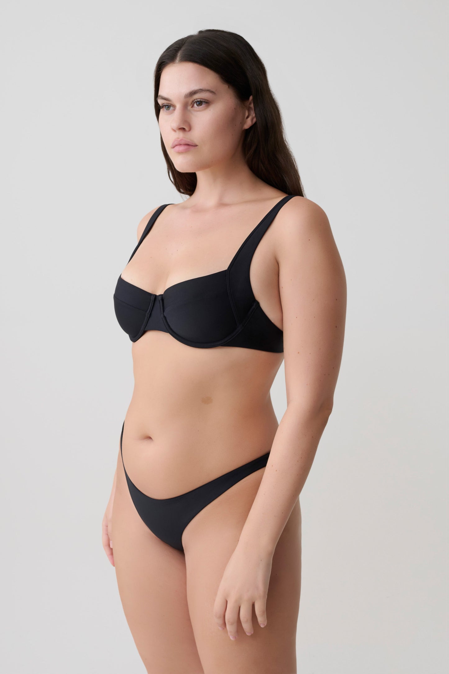 Clover Brazilian Bikini Bottom - Black