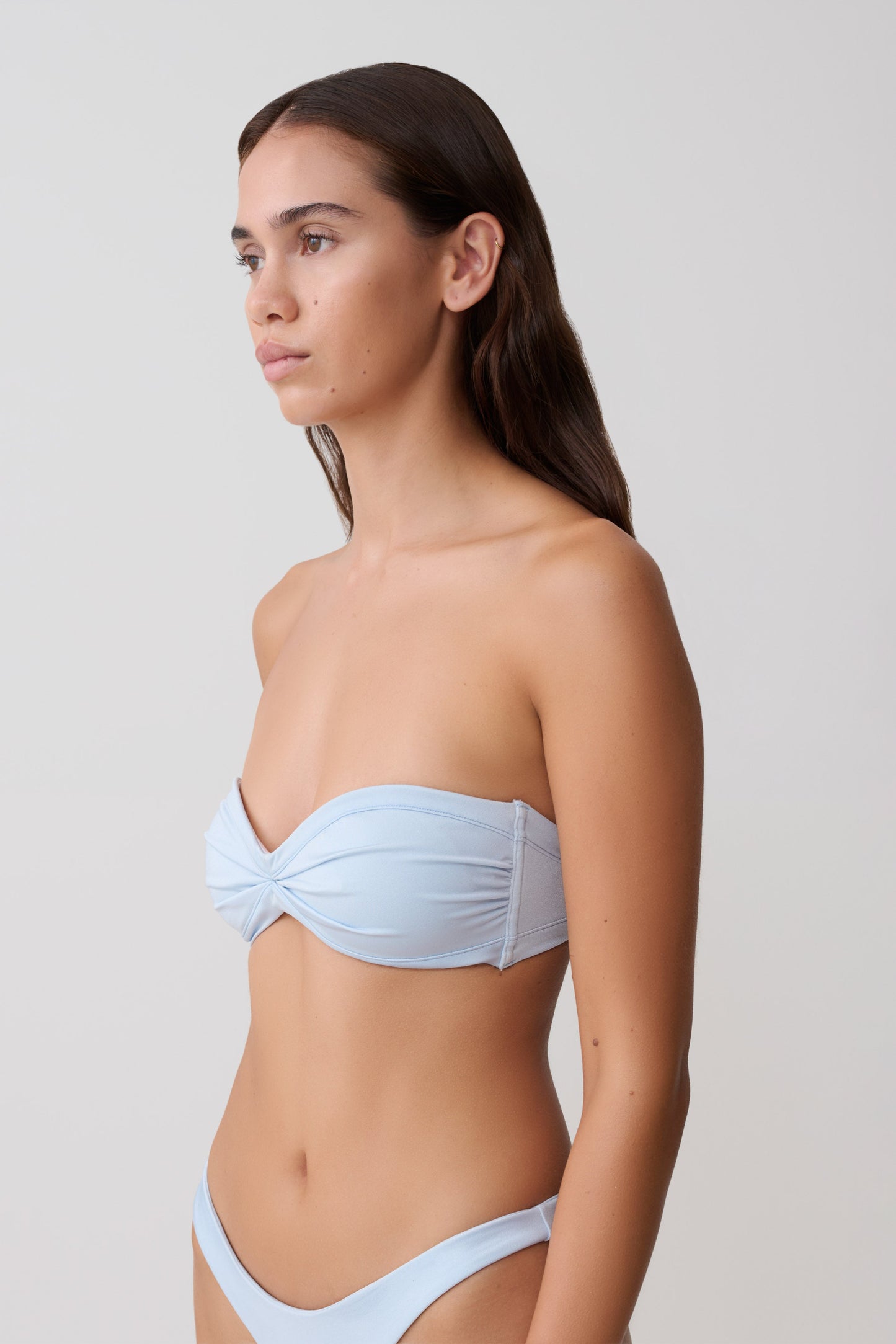 Briar Strapless Bikini Top - Pale Blue