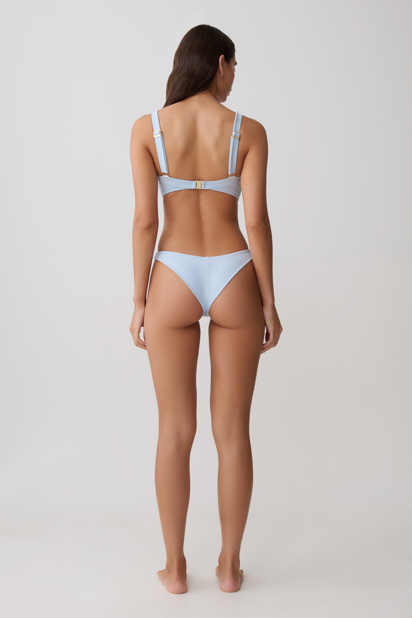 Briar Strapless Bikini Top - Pale Blue