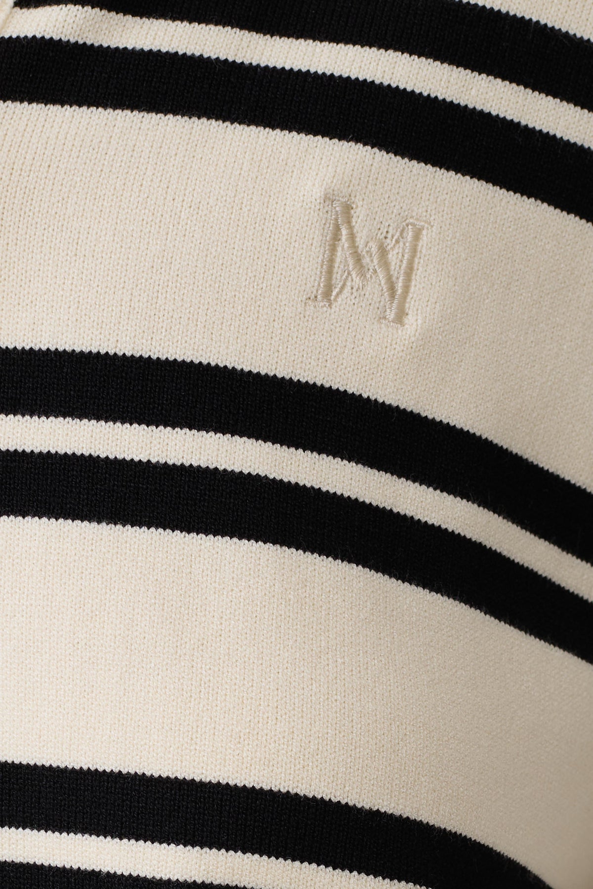 Philly Stripe Long Sleeve Knit Jumper - Ivory/Black