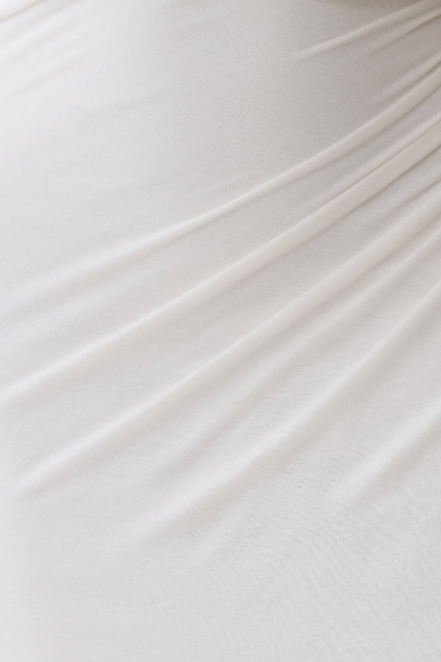 Alva Wool Lyocell Draped Midi Dress - White