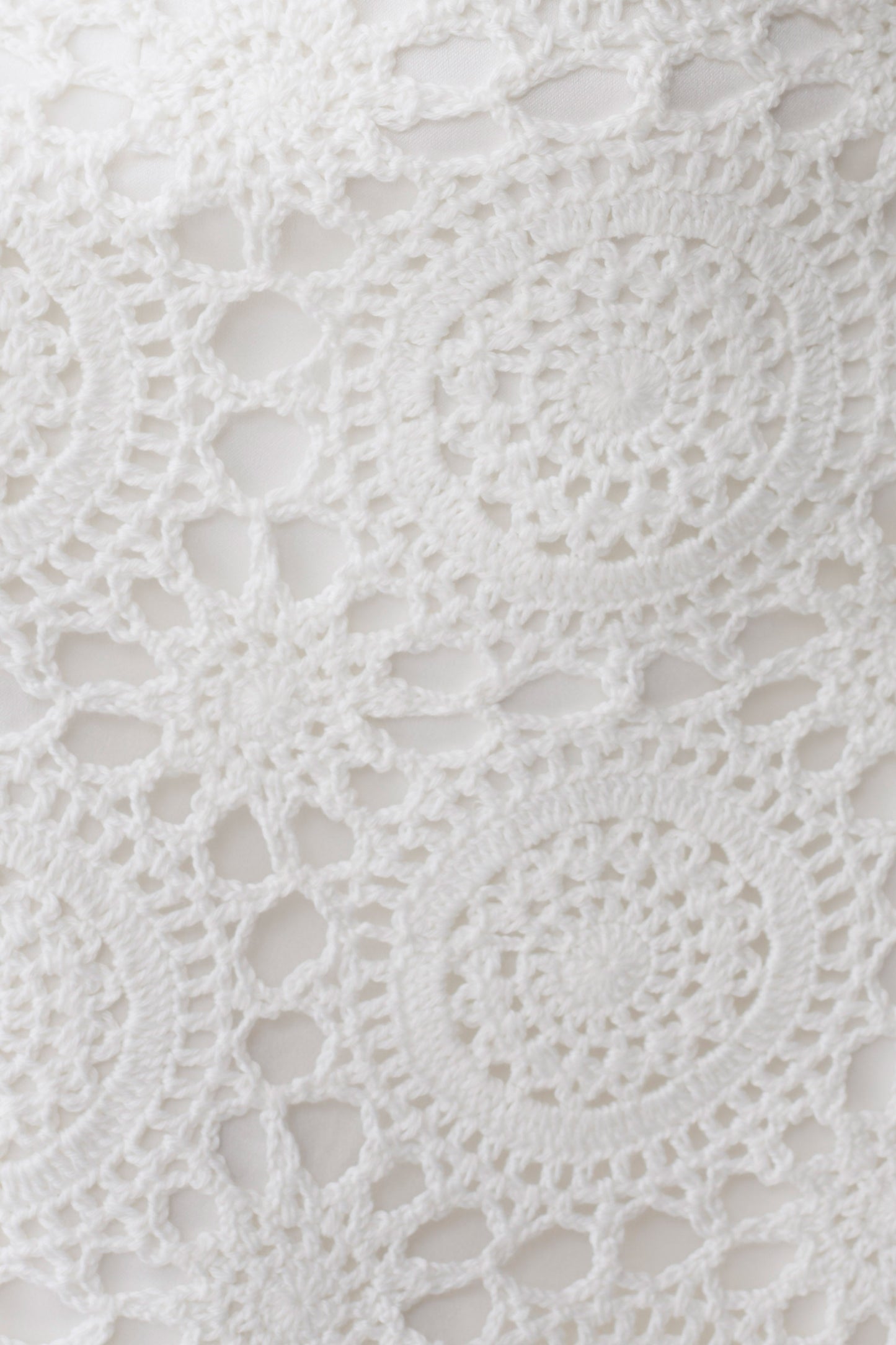 Stasia Strapless Crochet Mini Dress - White