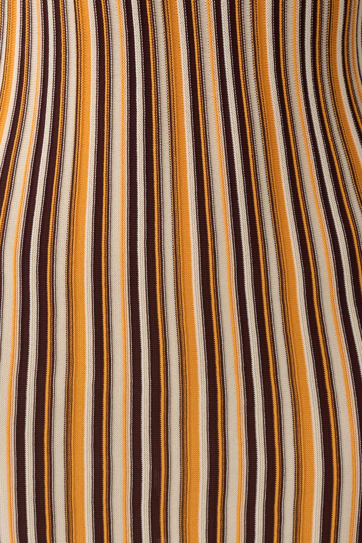 Meggie Striped Sleeveless Mini Dress - Orange/Chocolate