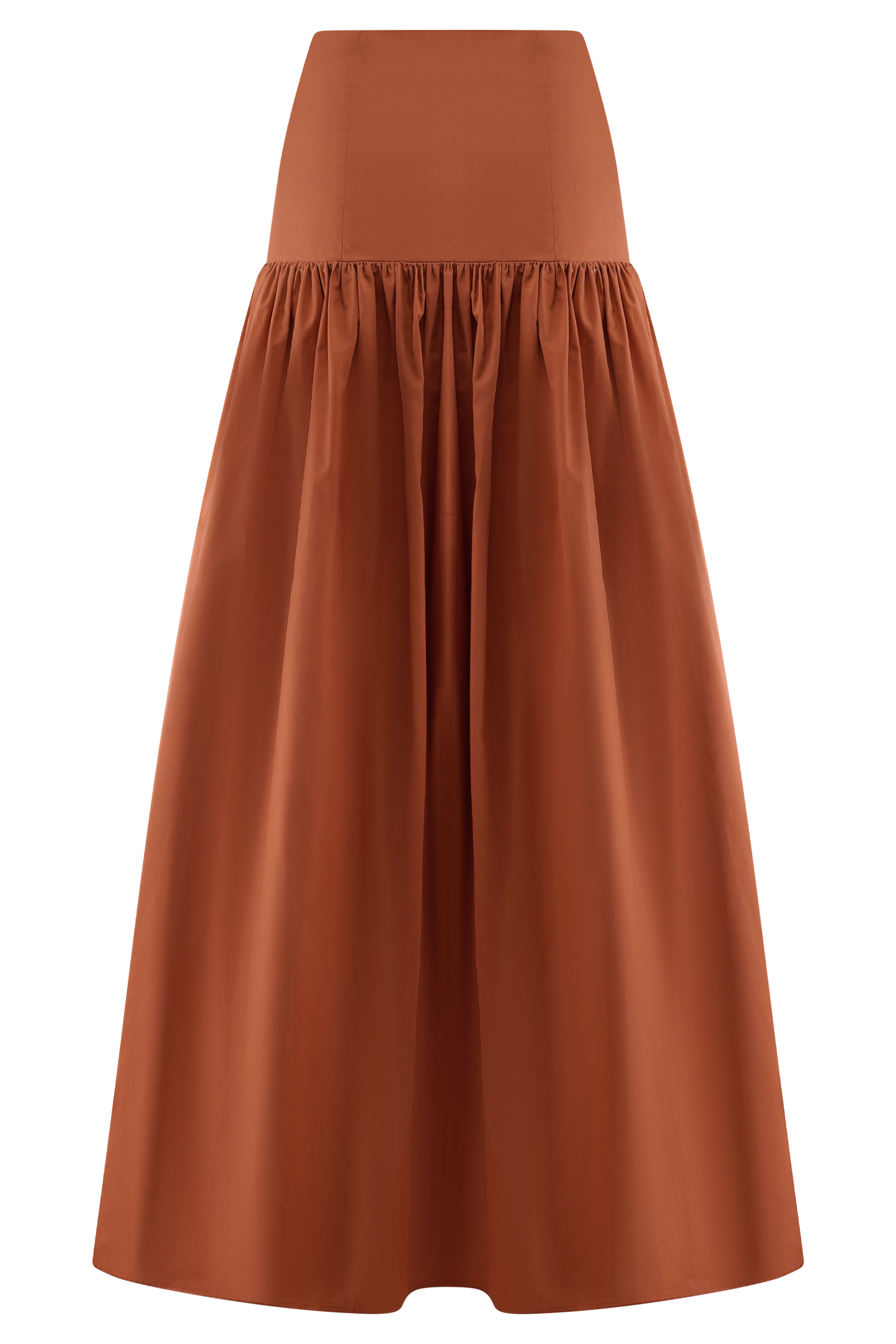 Autumn Maxi Skirt - Burnt Orange
